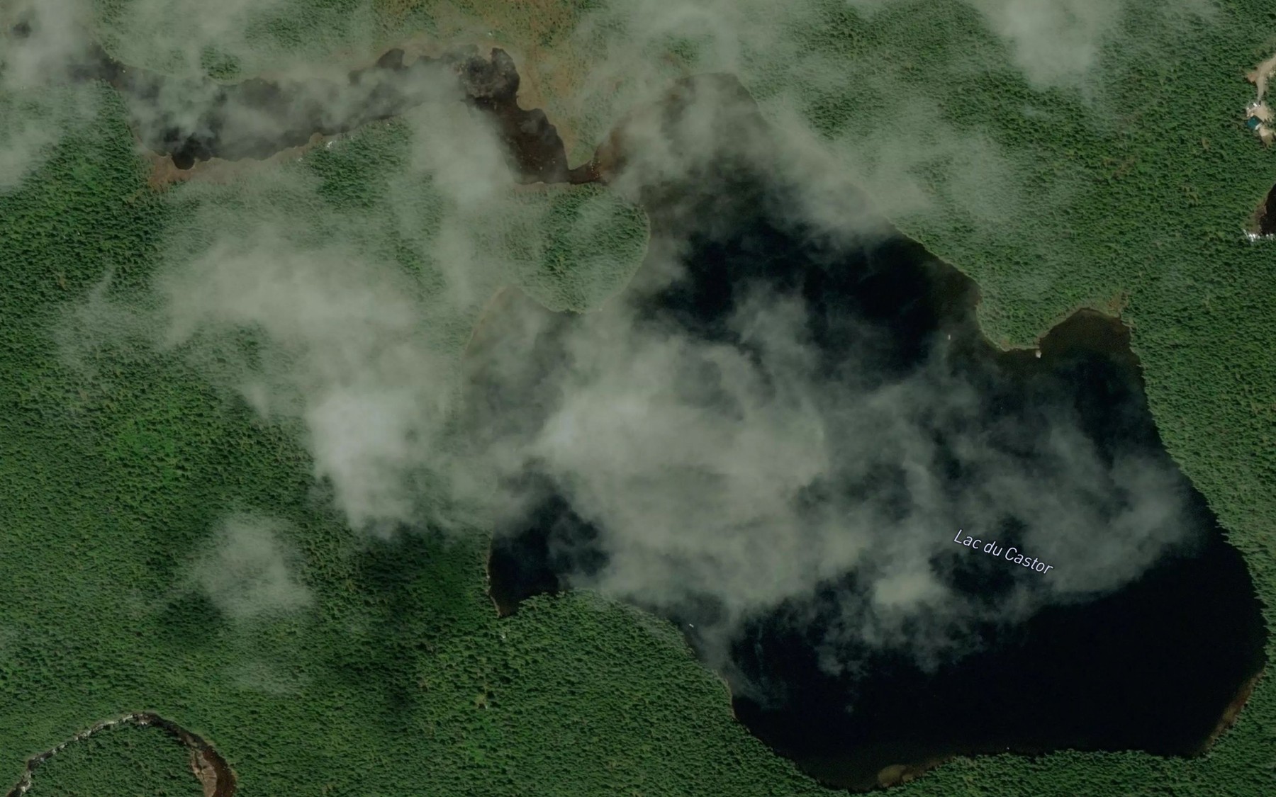 Satellite map of the Lac du Castor