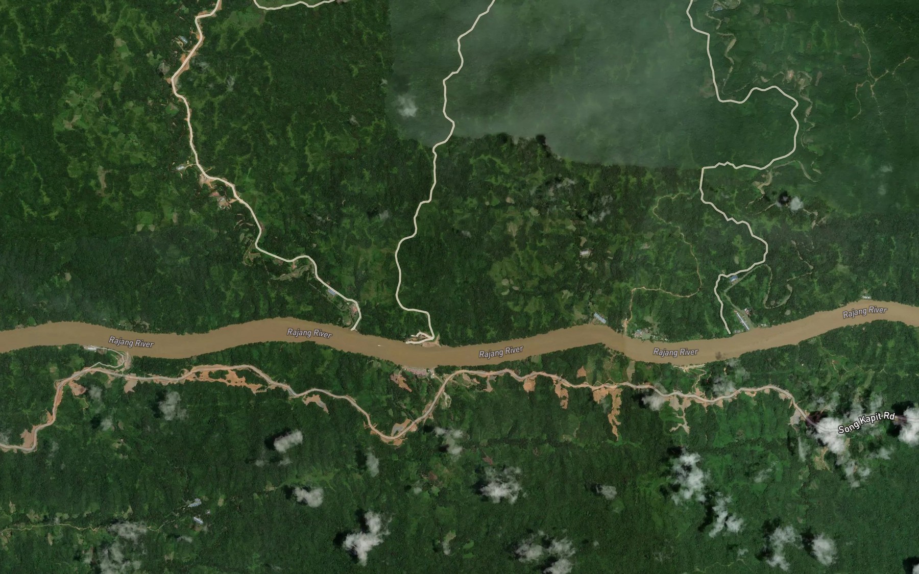 Satellite map of the Sungai Ibong