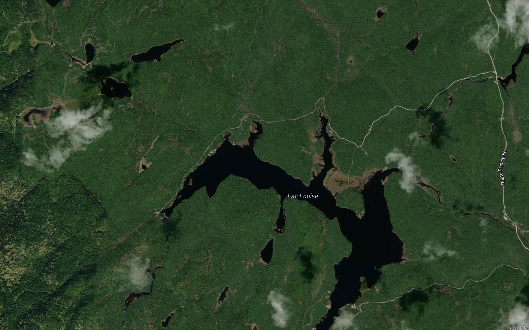 Satellite map of the Ruisseau Wabo