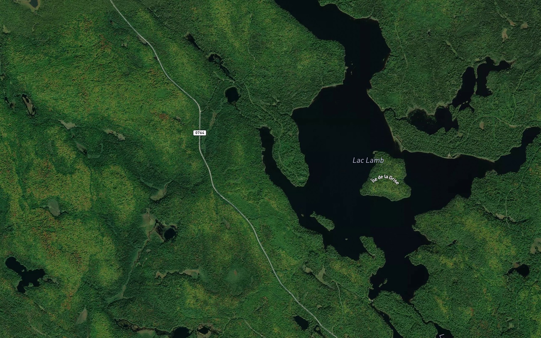 Satellite map of the Baie des Gros Pins