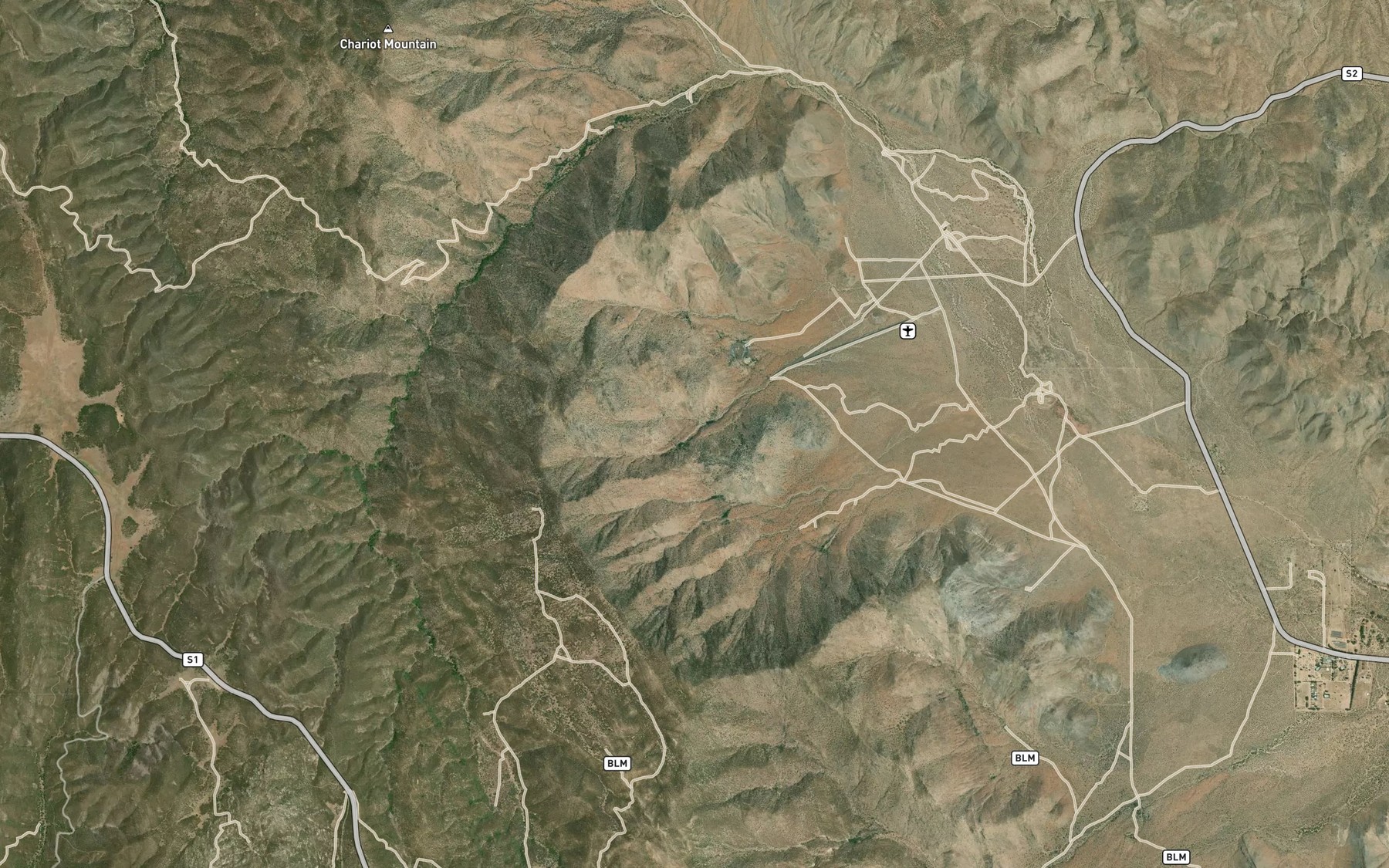 Satellite map of the Pepper Tree Spring