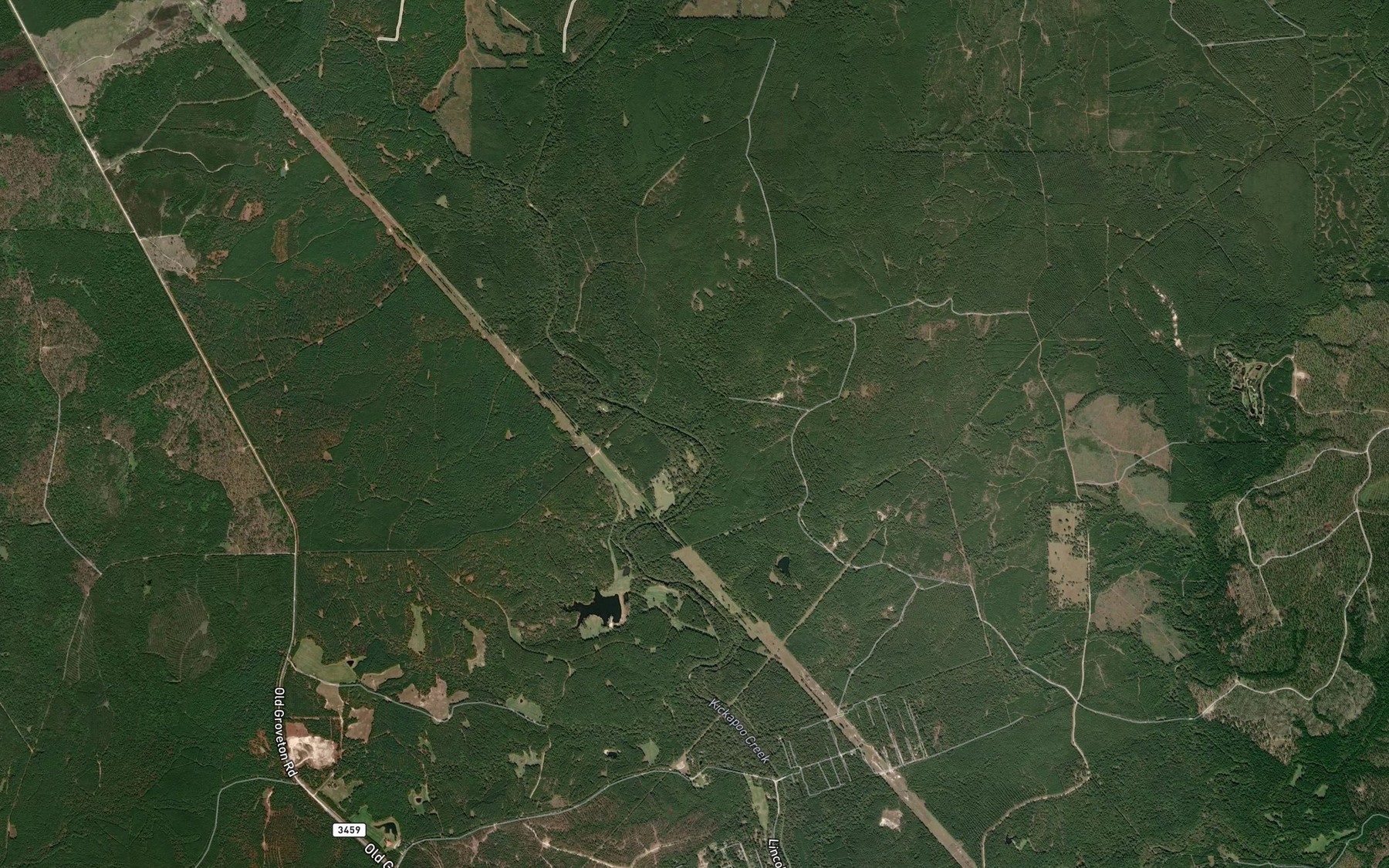 Satellite map of the Cedar Creek