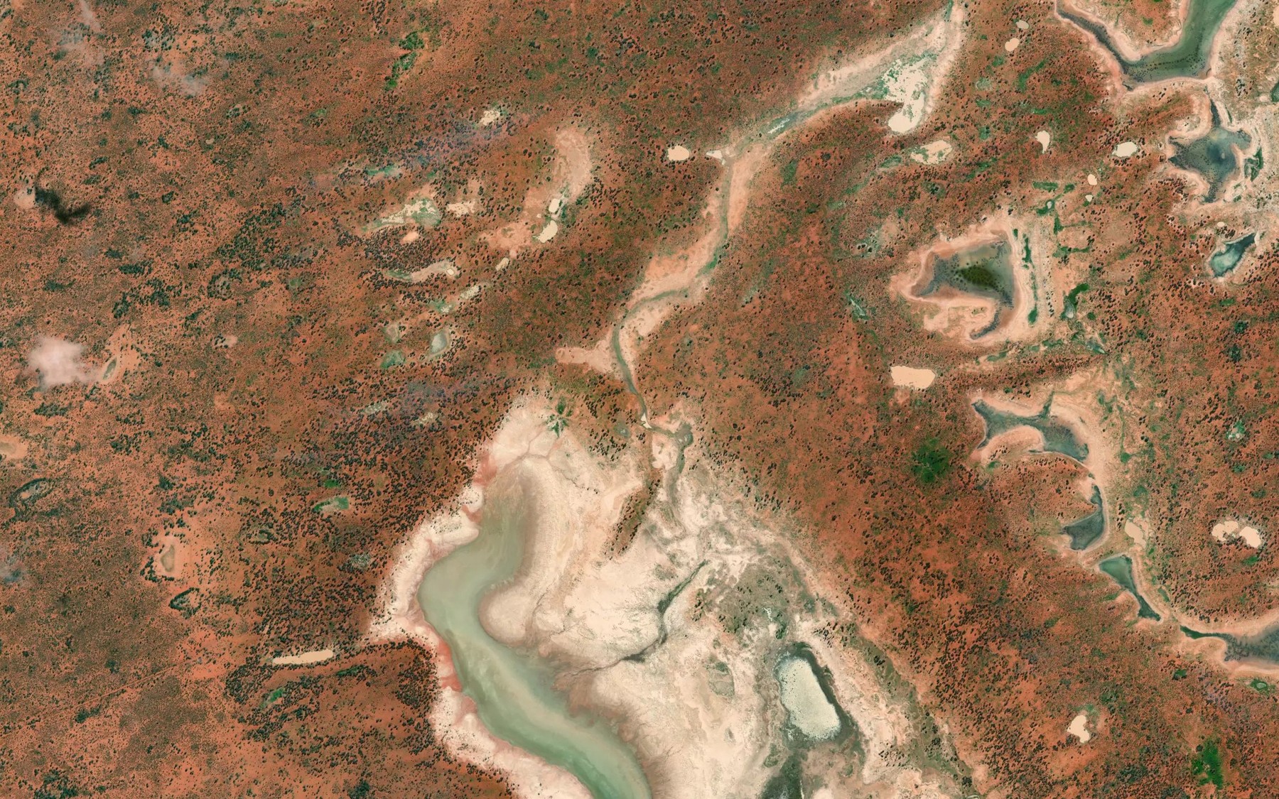 Satellite map of the Kerribree Creek