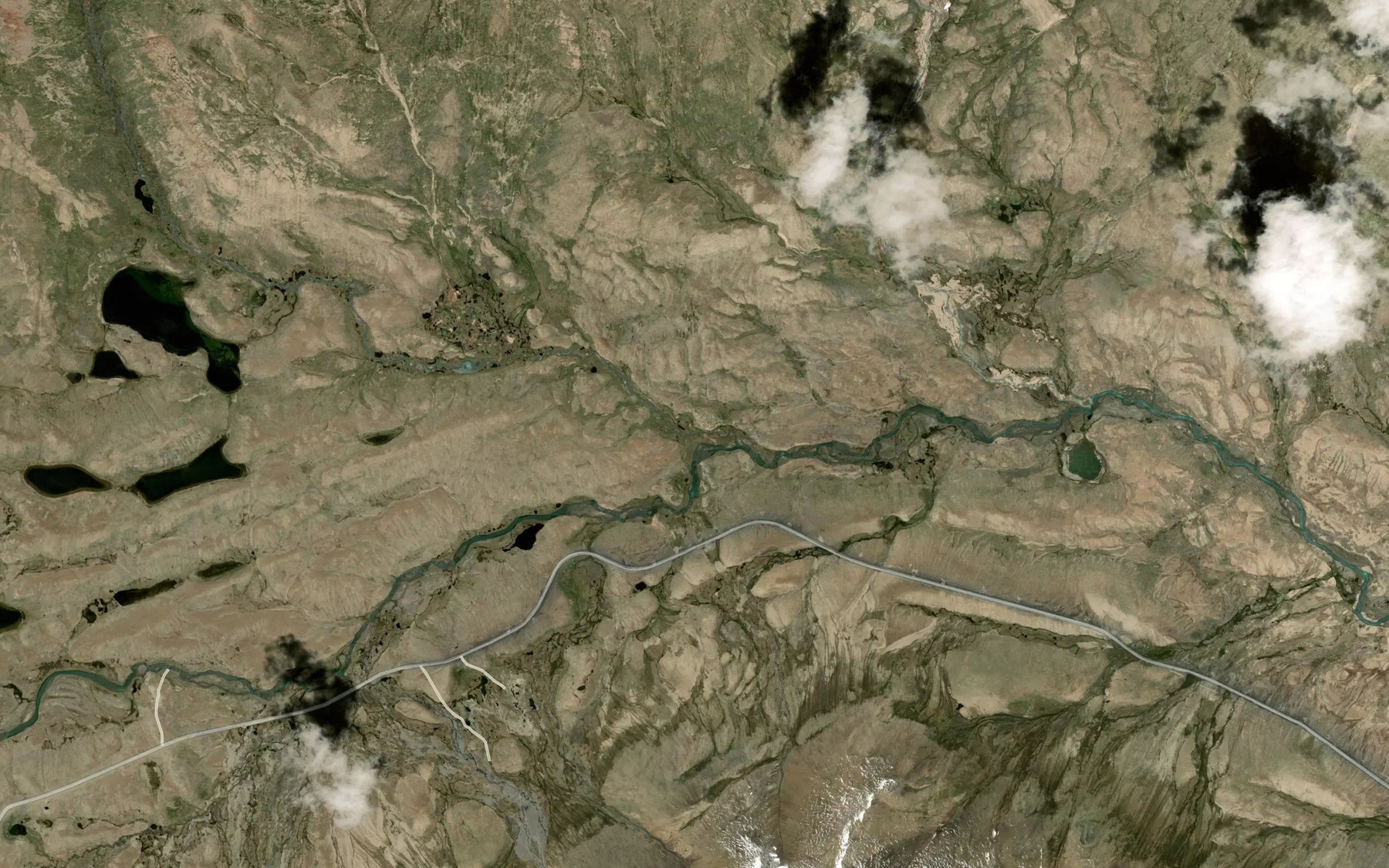 Satellite map of the Choktor