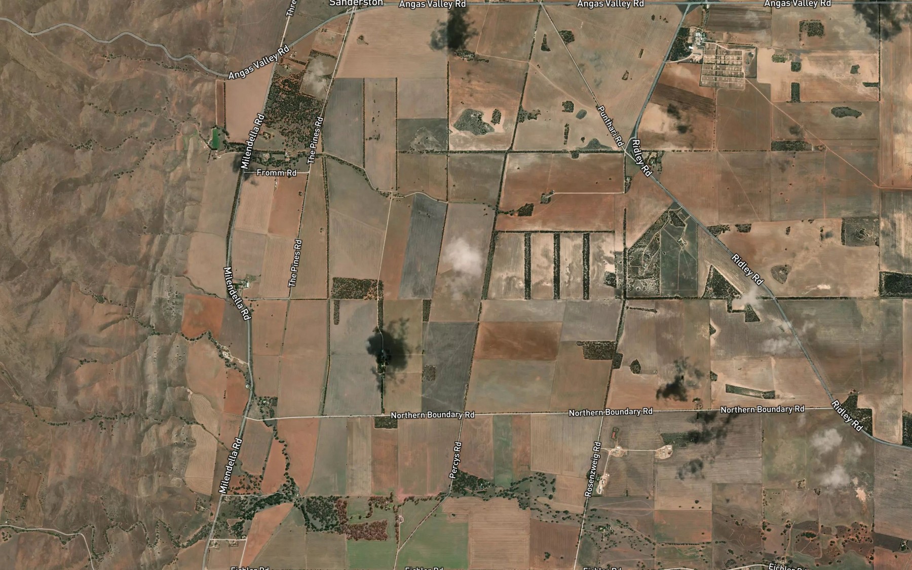 Satellite map of the Cookes Creek