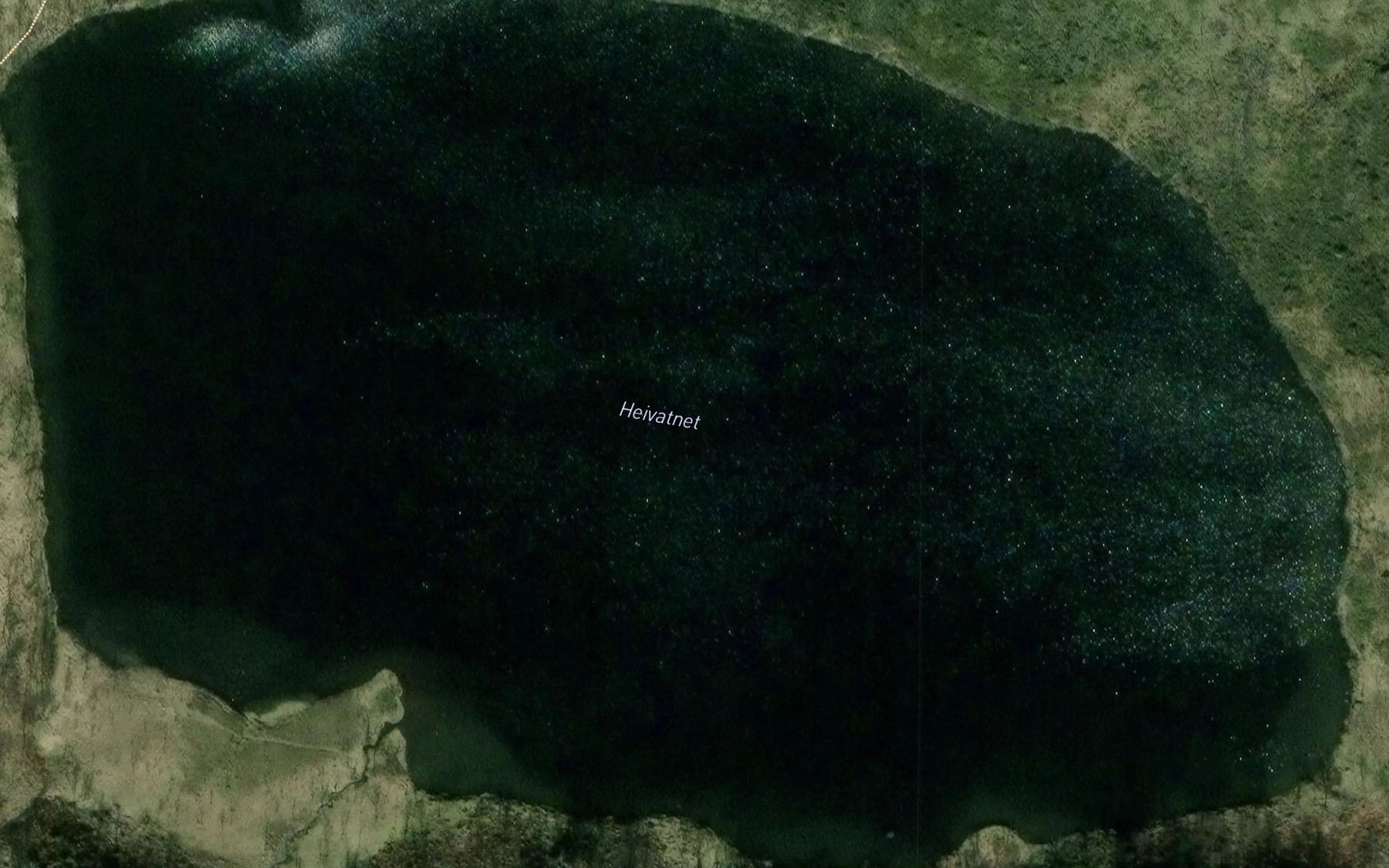Satellite map of the Heivatnet