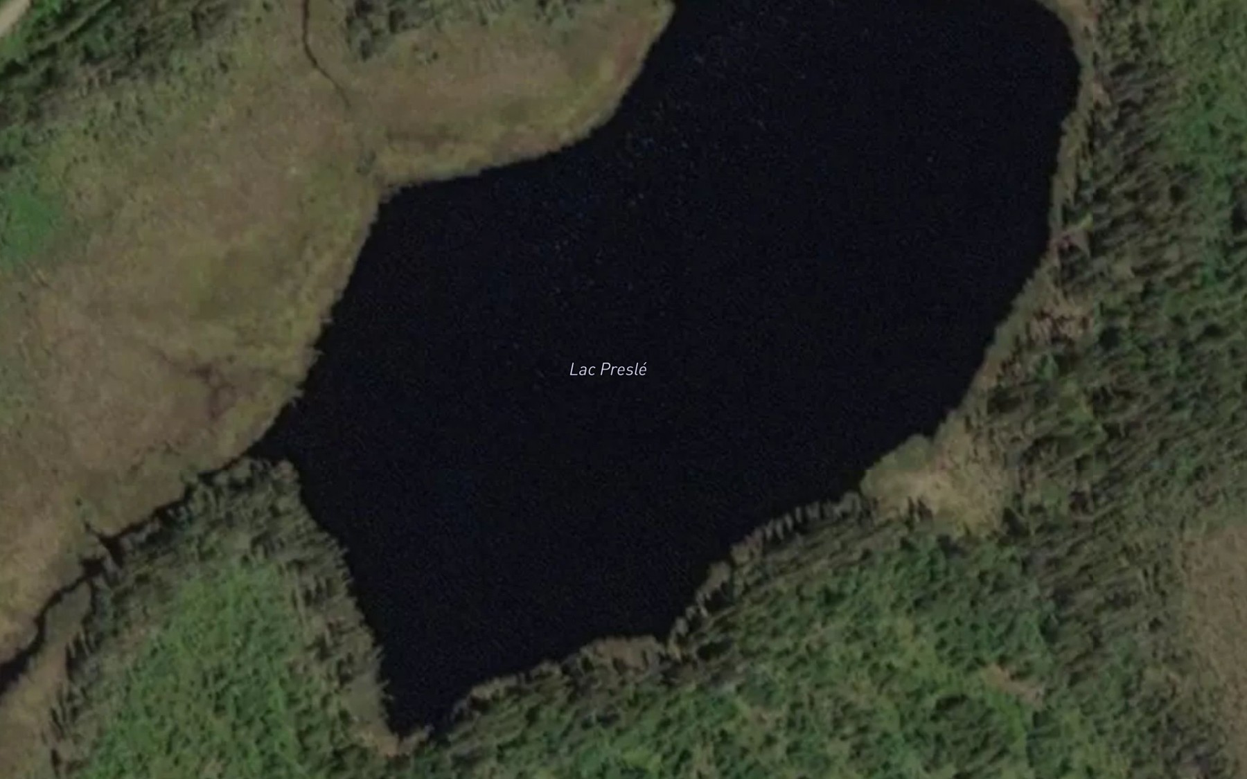 Satellite map of the Lac Presle