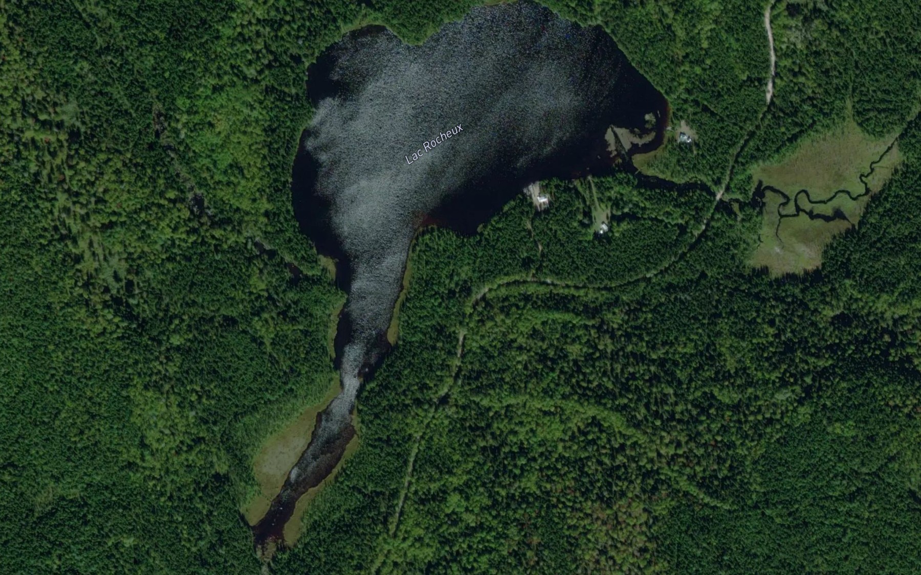 Satellite map of the Lac Rocheux