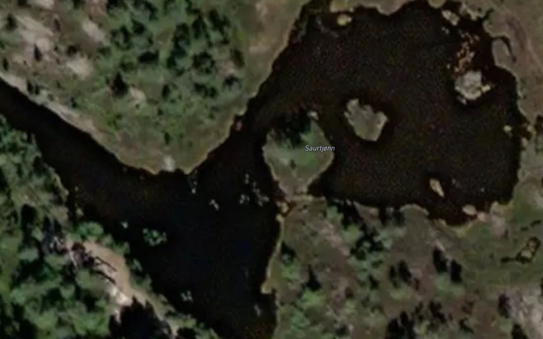 Satellite map of the Saurtjonn