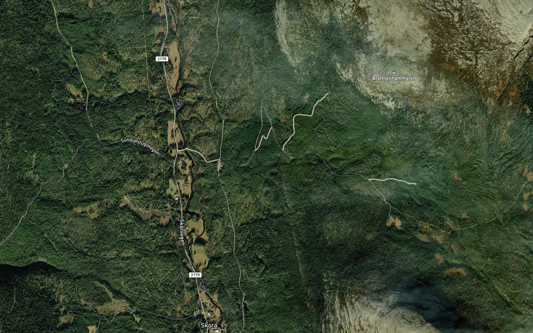 Satellite map of the Sondre Bekken