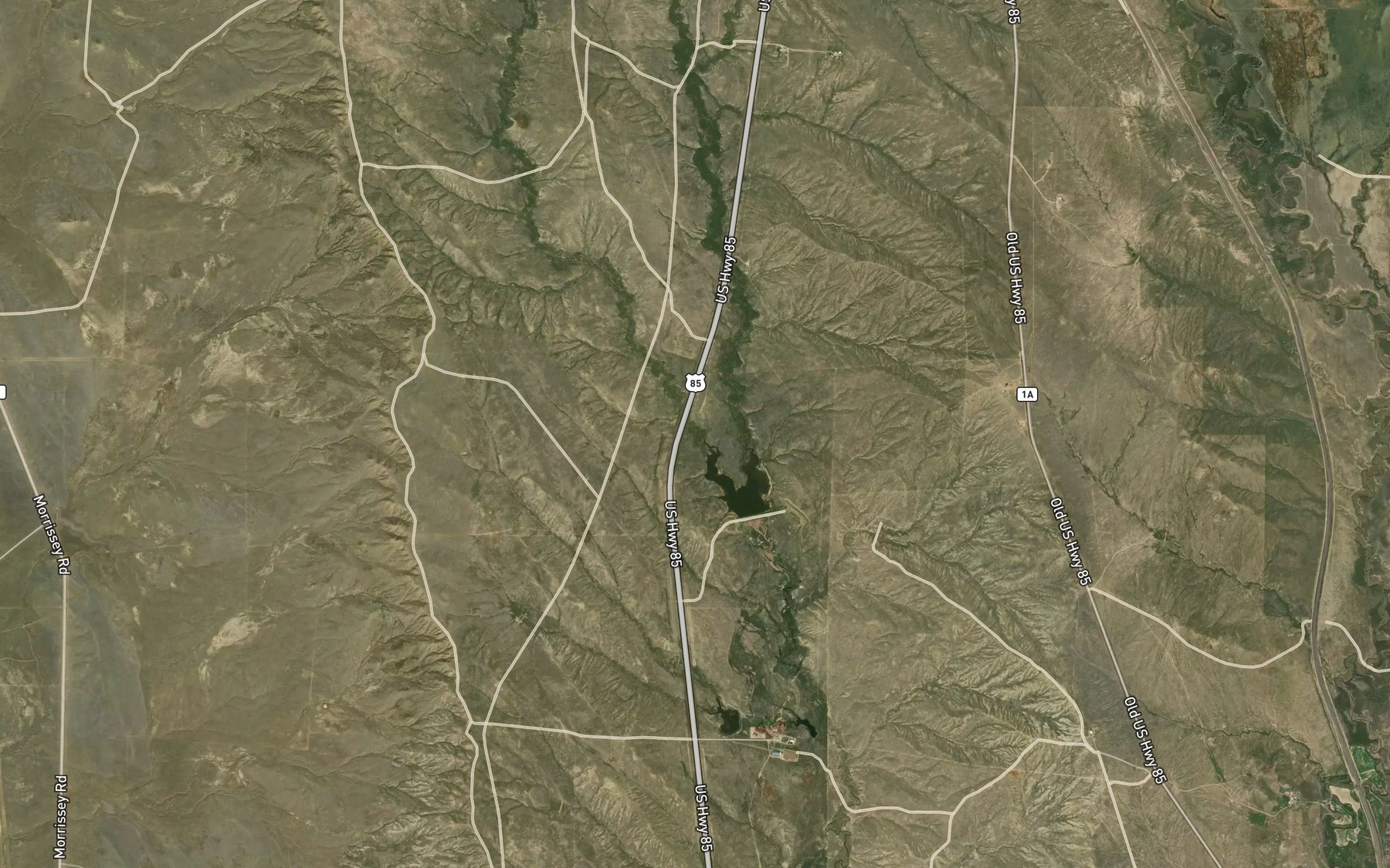 Satellite map of the Left Fork Blacktail Creek