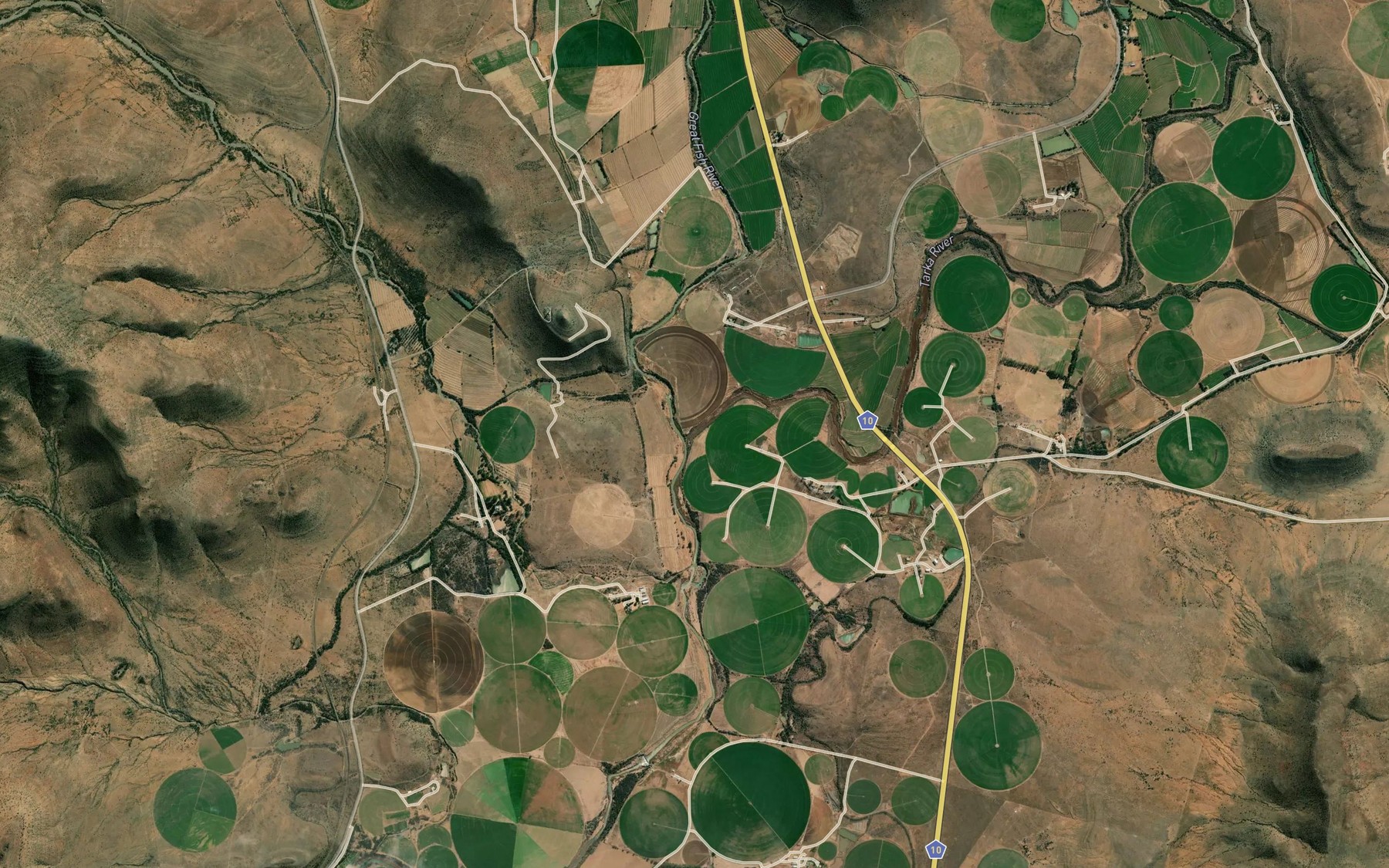 Satellite map of the Tarkarivier