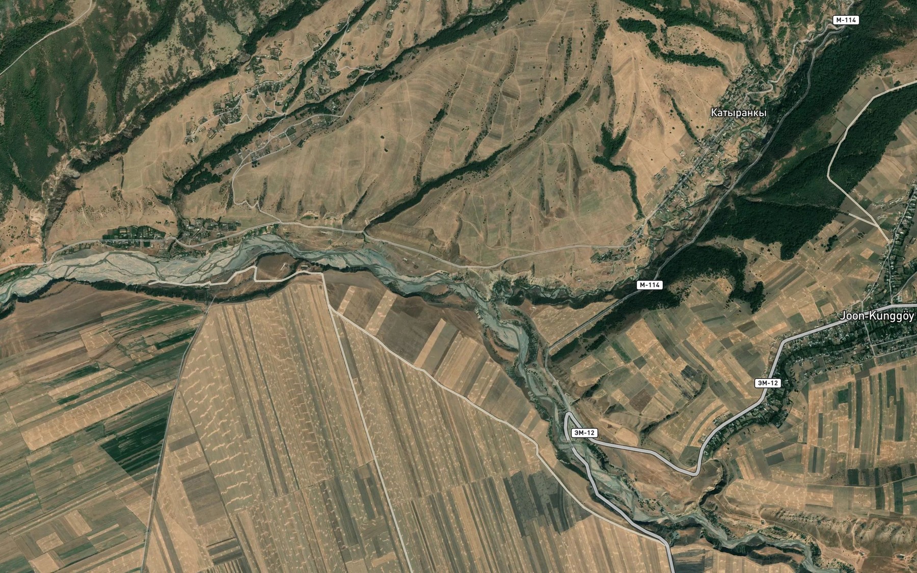 Satellite map of the Kara-Alma