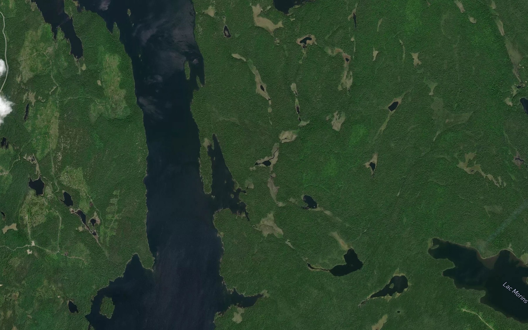 Satellite map of the Lac Gilles