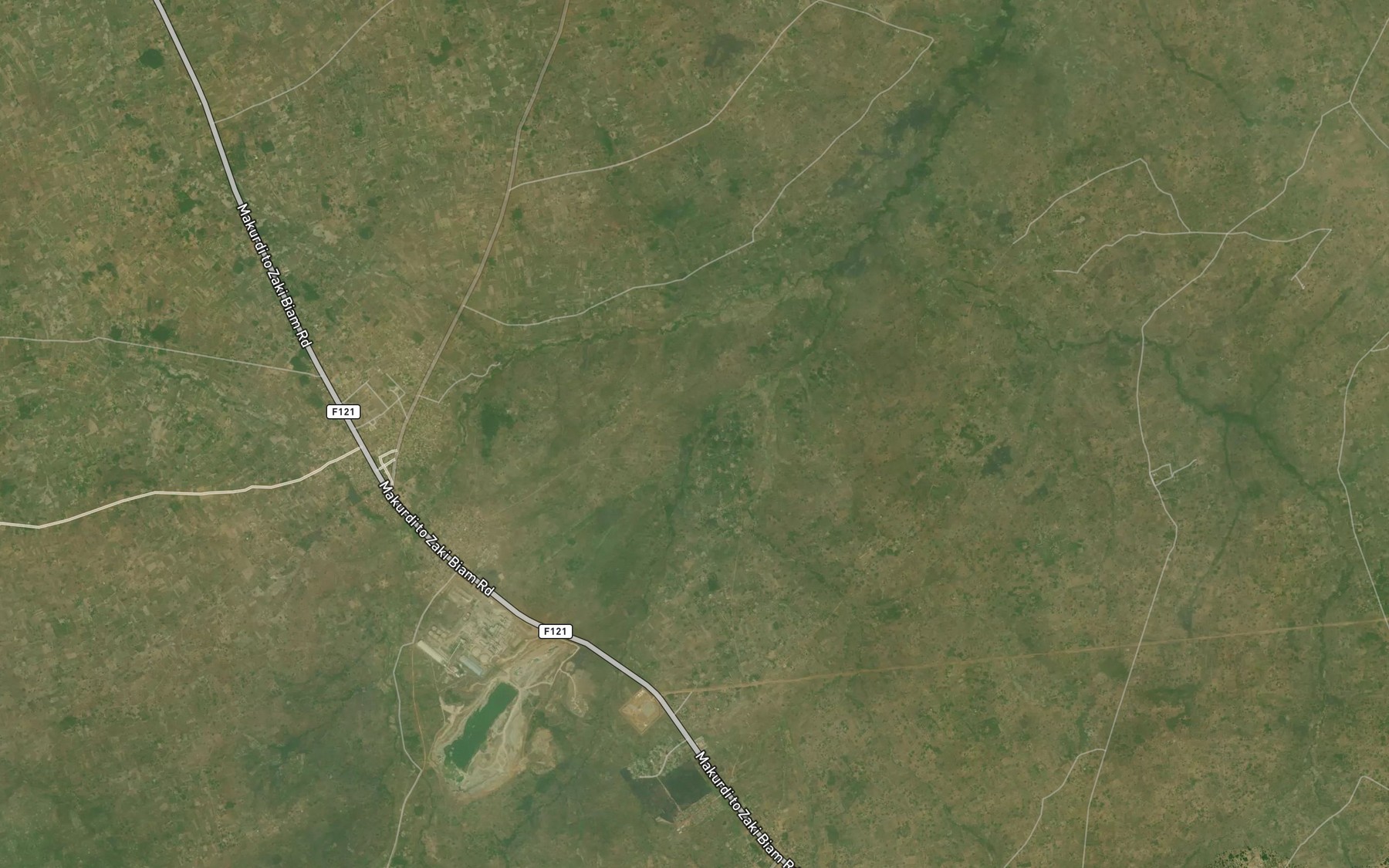 Satellite map of the River Ashim