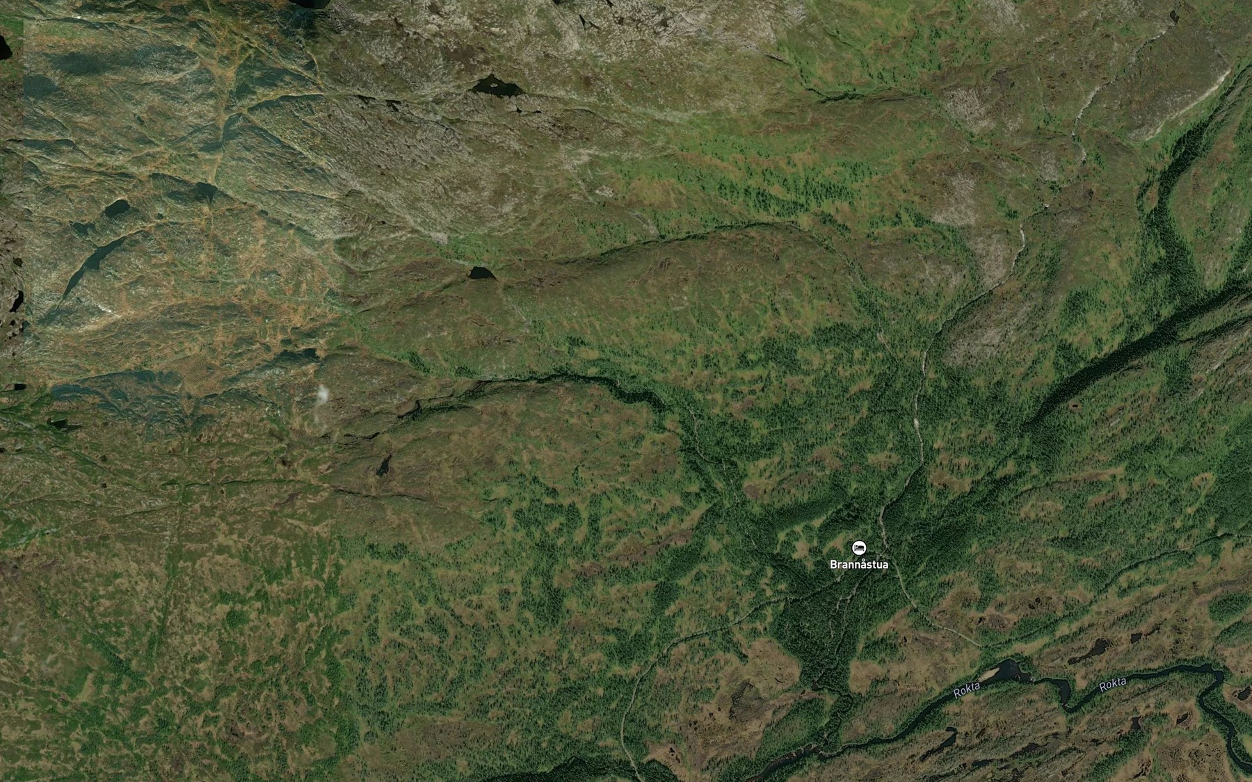 Satellite map of the Storbekken