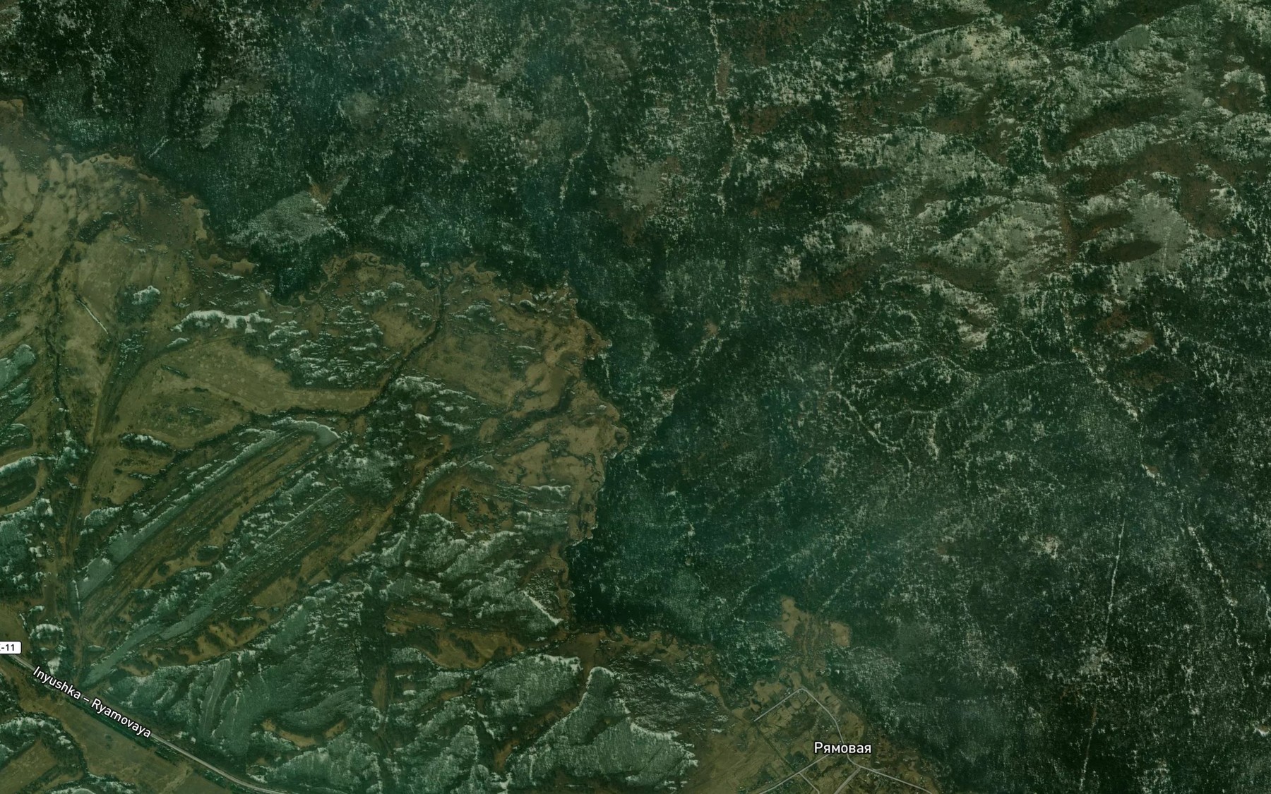 Satellite map of the Pyataya