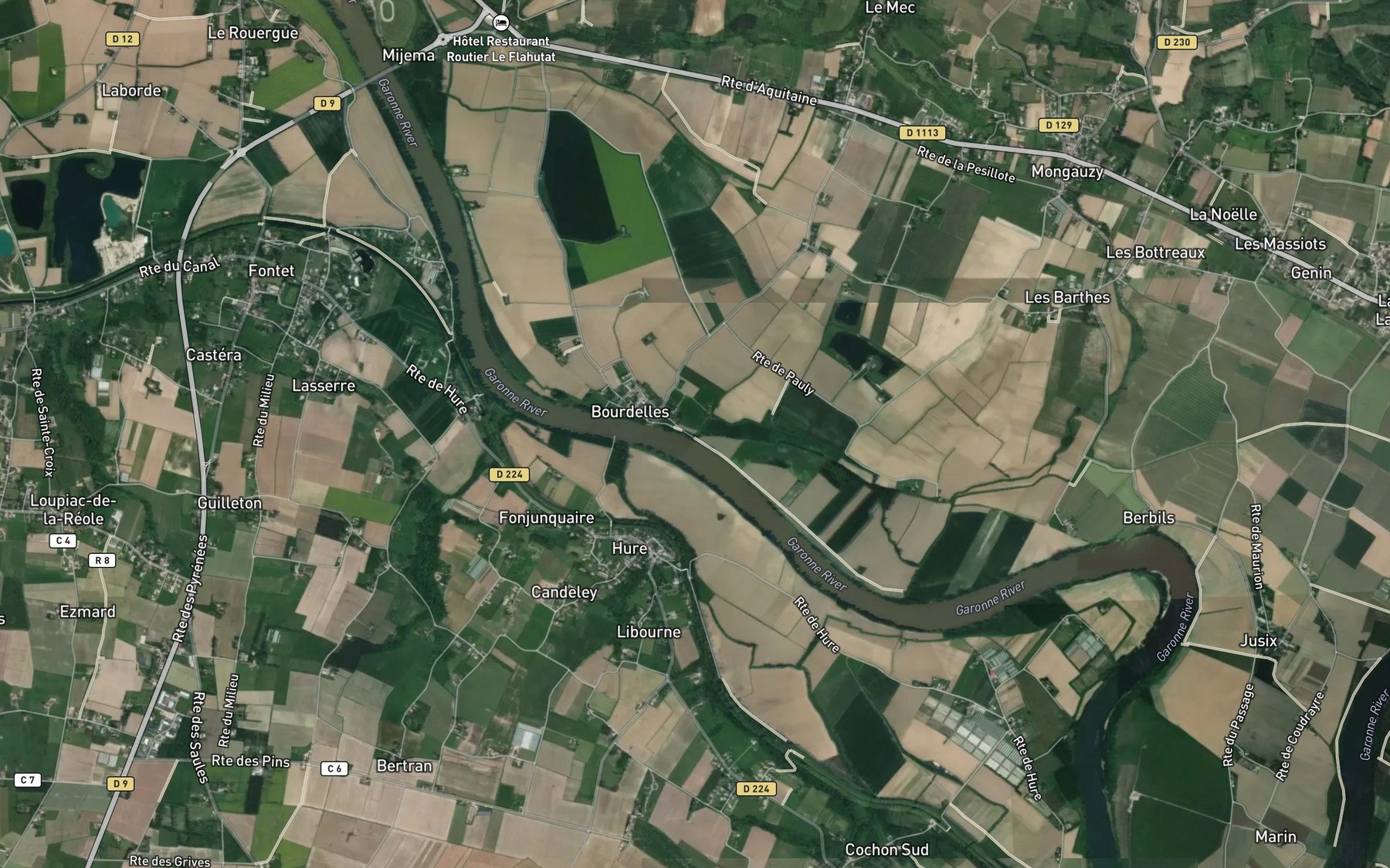 Satellite map of the Ruisseau du Loup