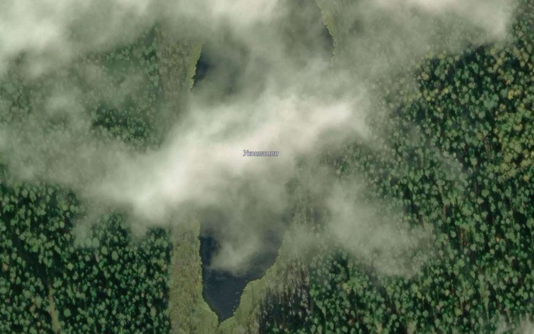 Satellite map of the Ozero Ukonlampi
