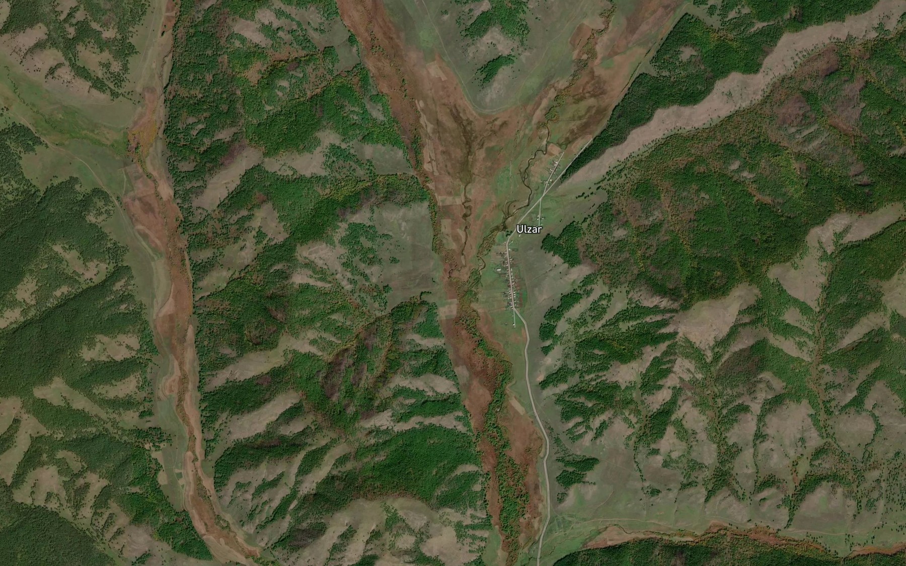 Satellite map of the Barun-Torey