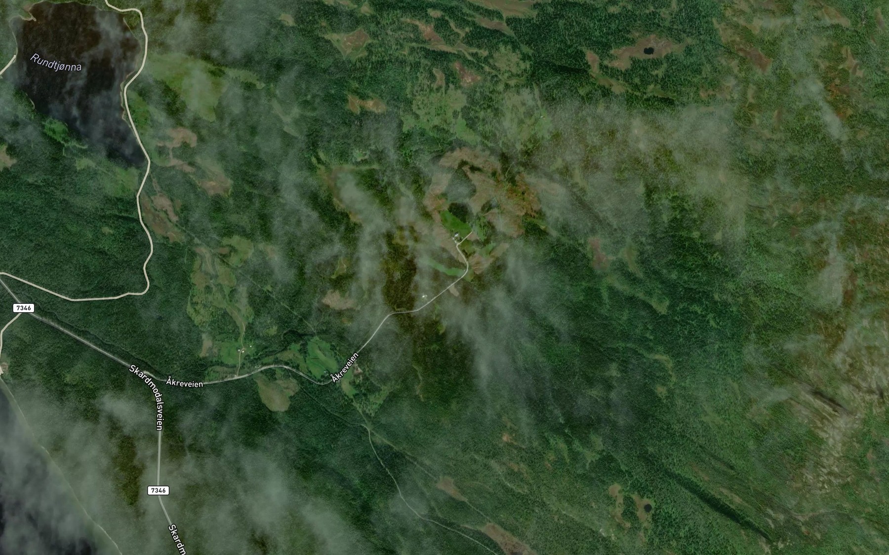 Satellite map of the Bjornrabekken