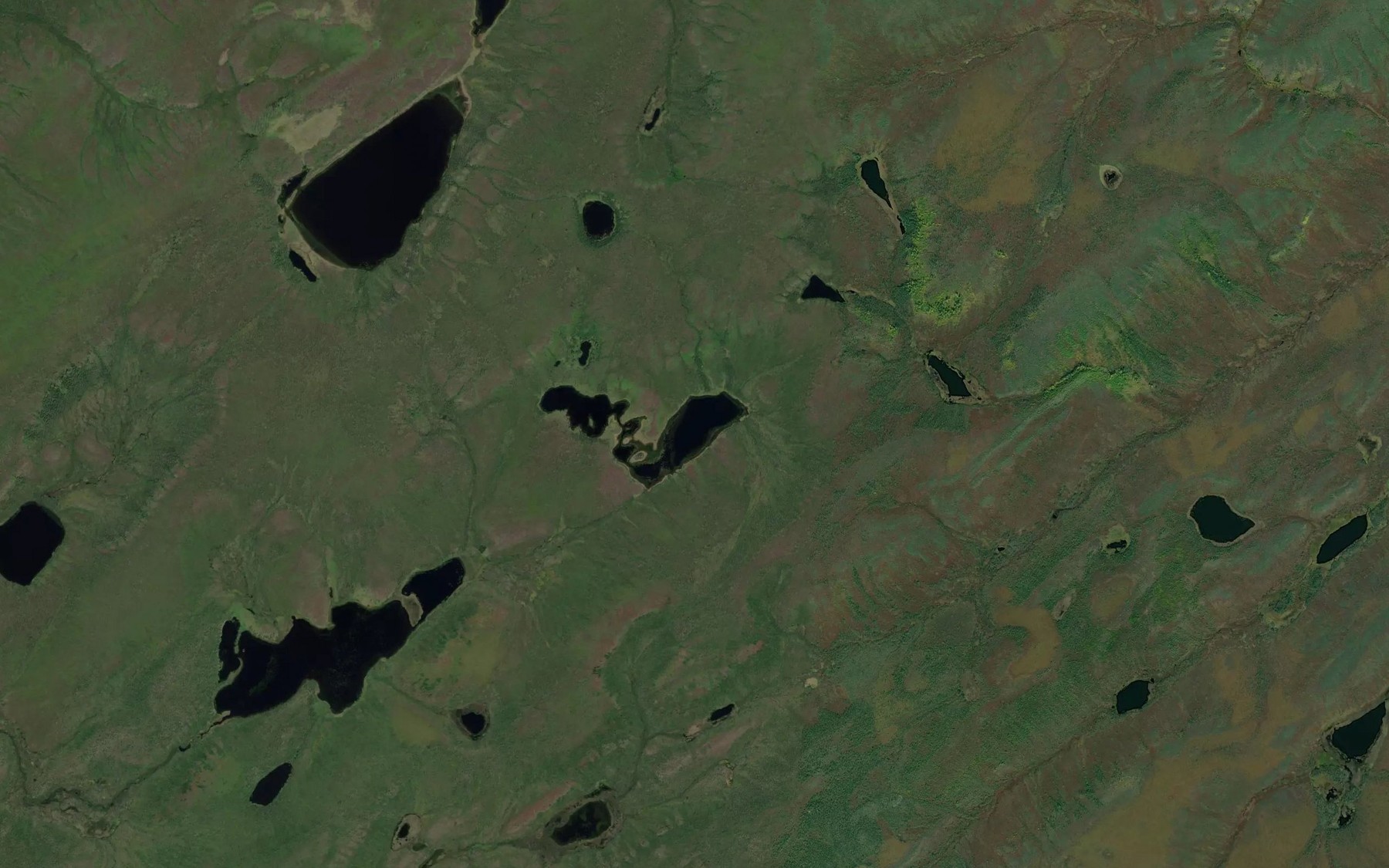 Satellite map of the Little Long Lake
