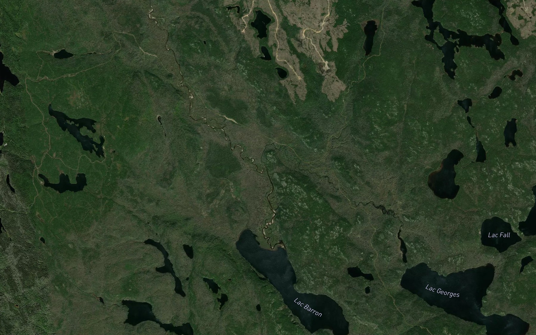 Satellite map of the Riviere Georges