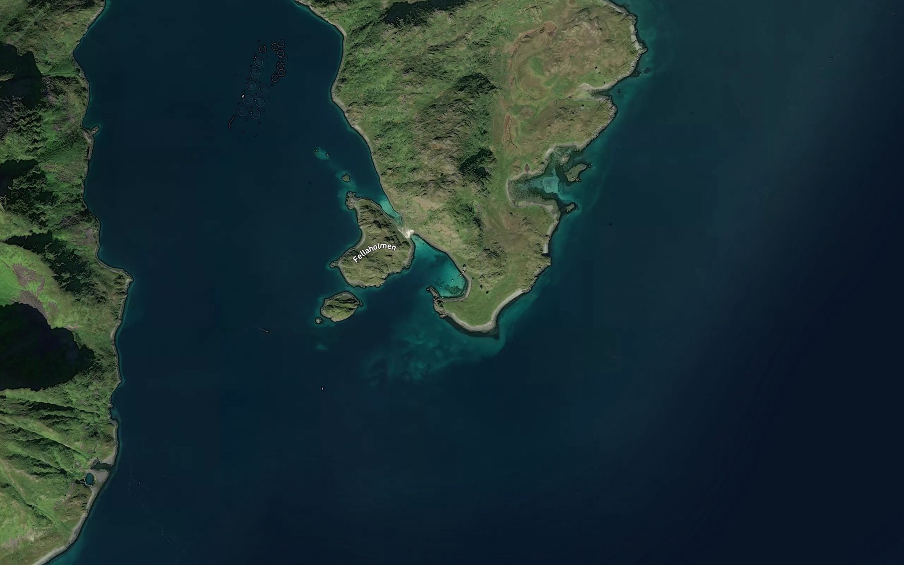 Satellite map of the Fellavalen
