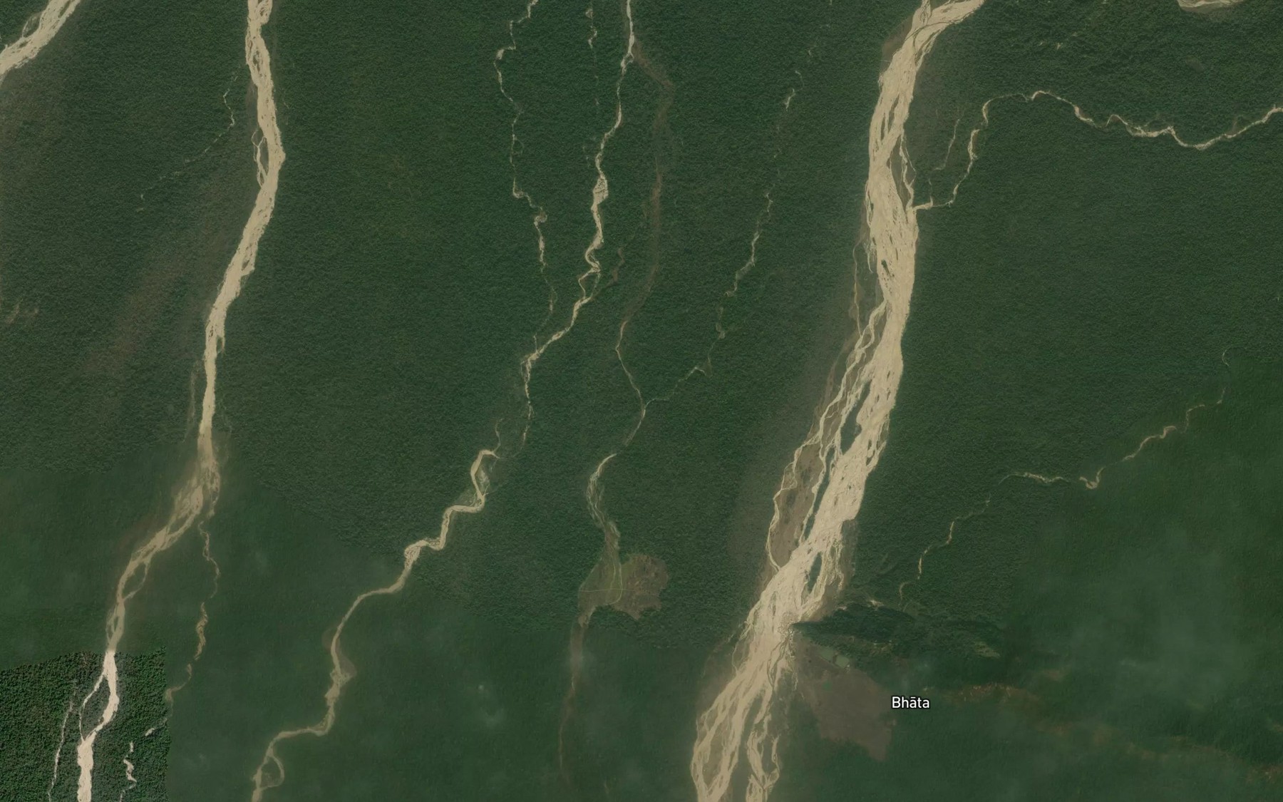 Satellite map of the Shitalpur Khola