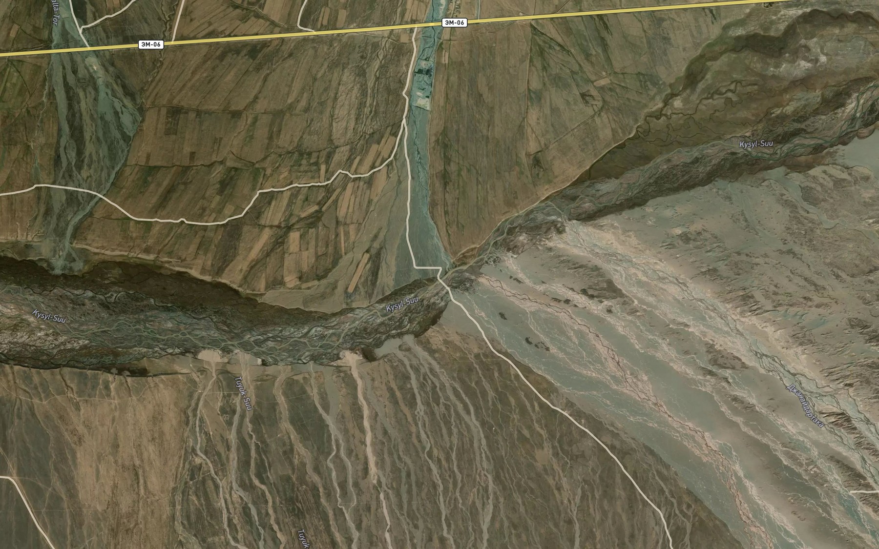 Satellite map of the Taldyk
