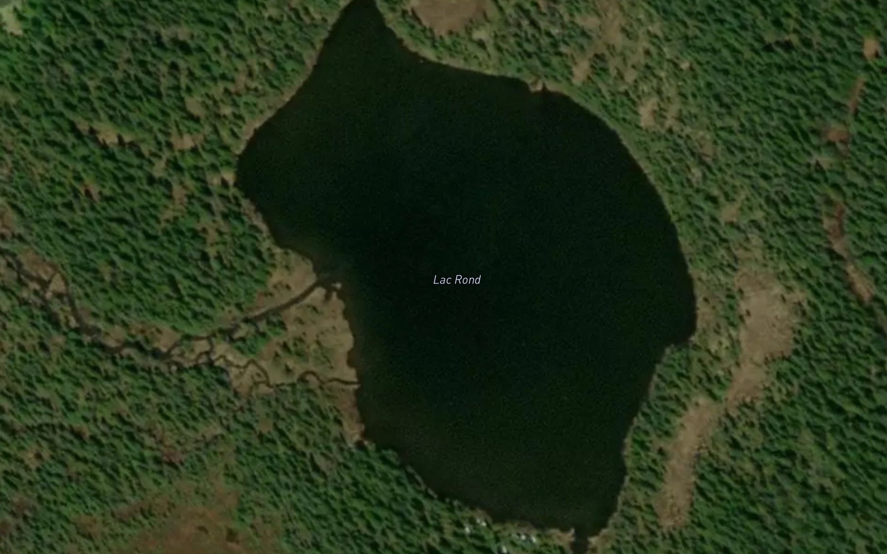 Satellite map of the Lac Rond