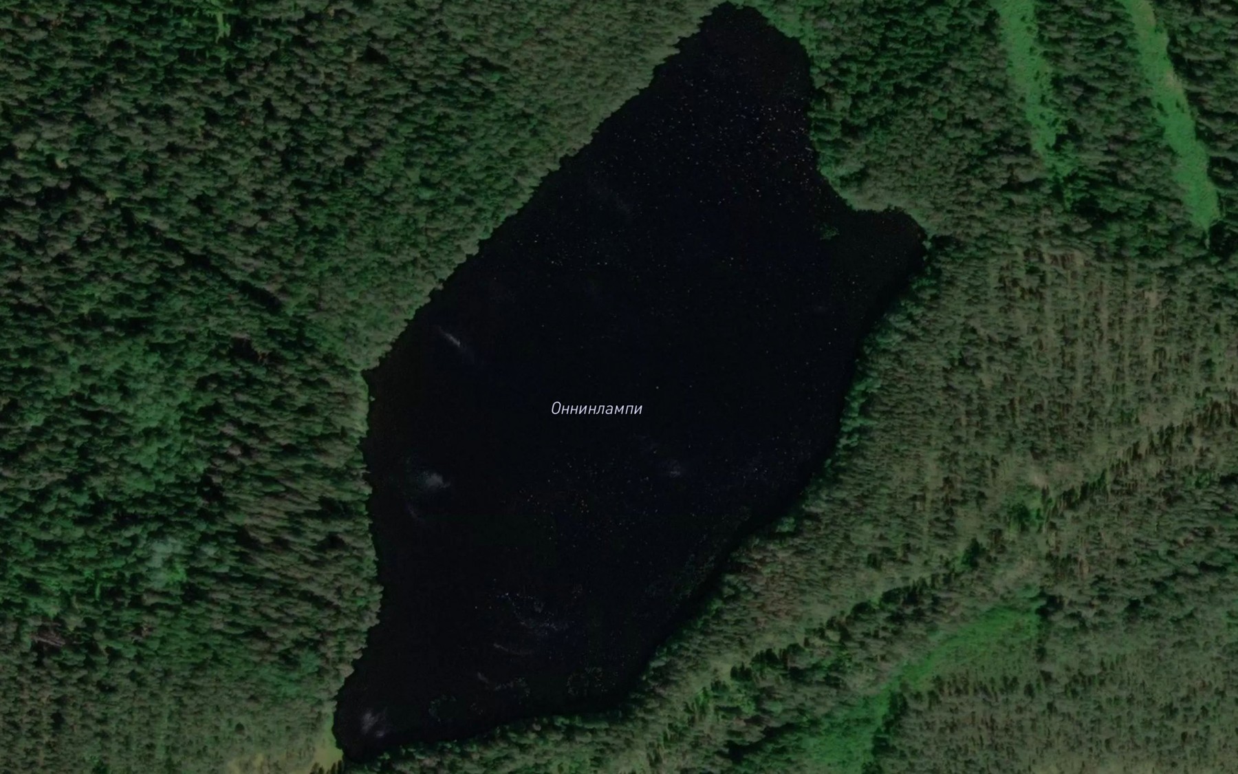 Satellite map of the Ozero Onninlampi
