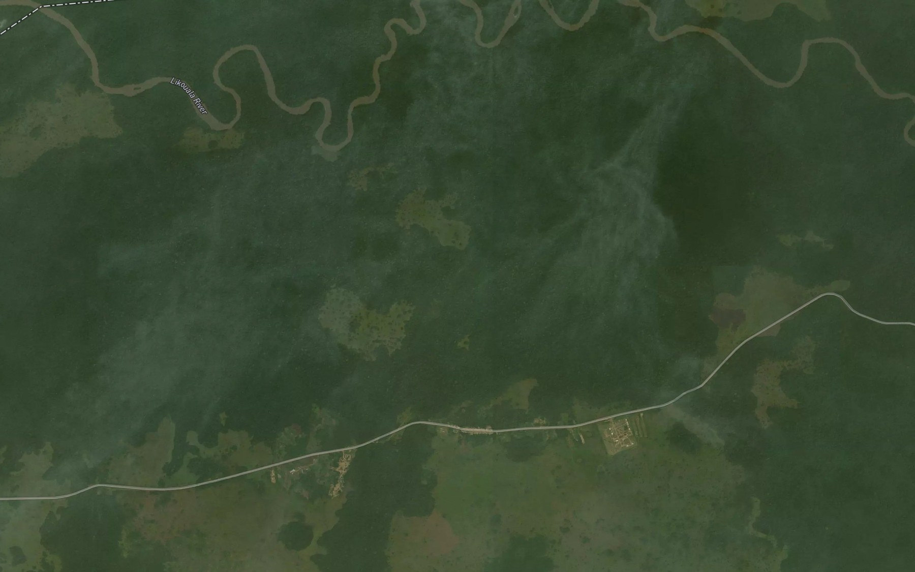 Satellite map of the Loumbe