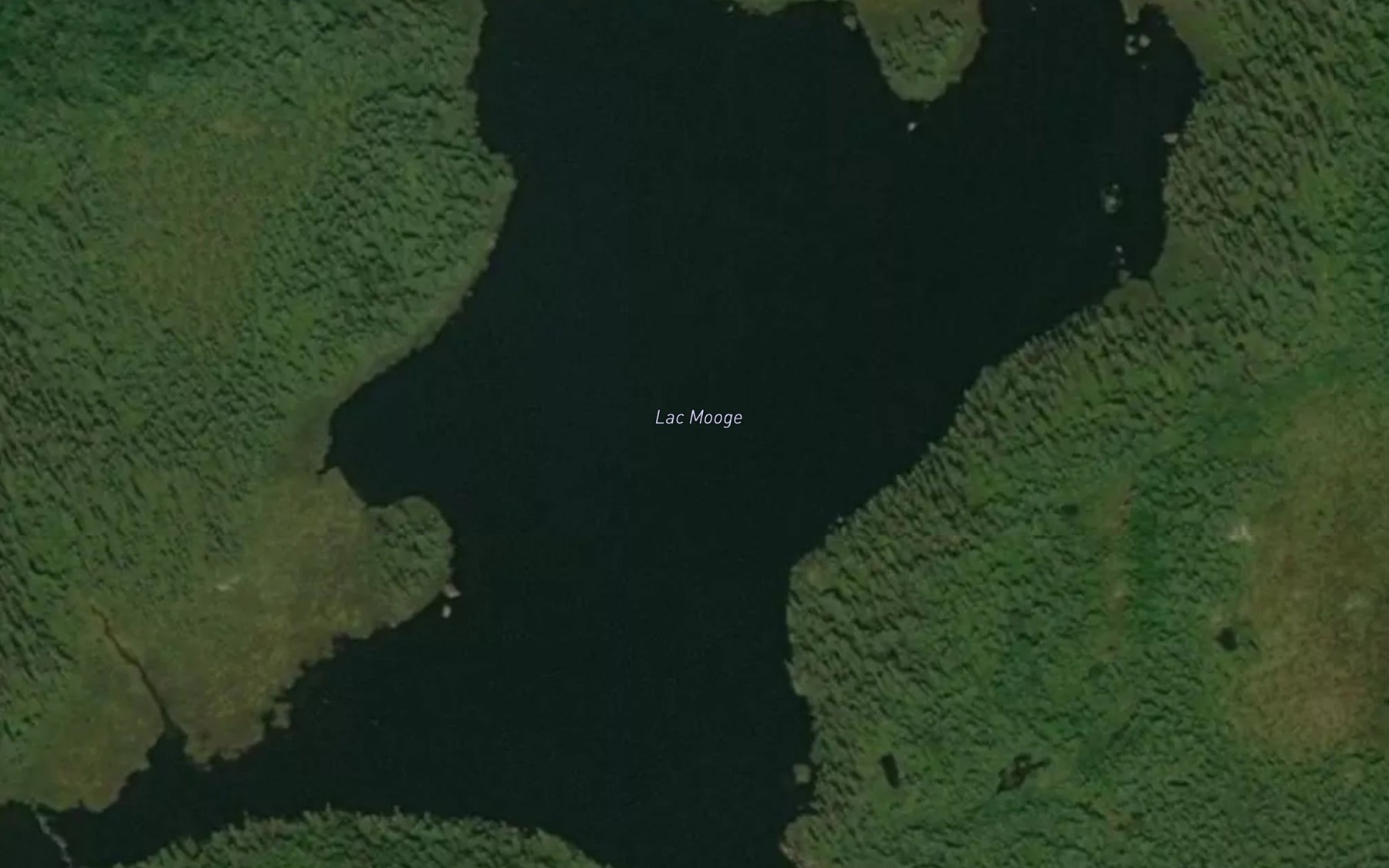 Satellite map of the Lac Mooge