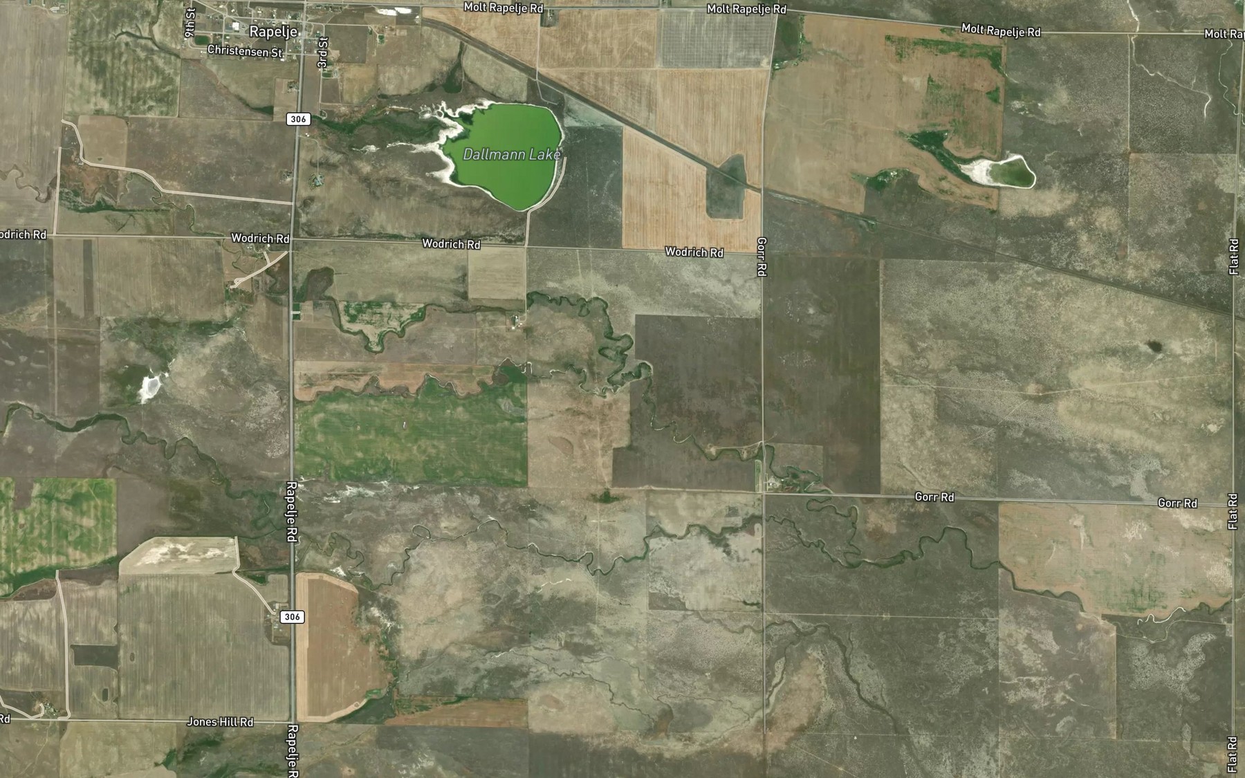 Satellite map of the Middle Creek