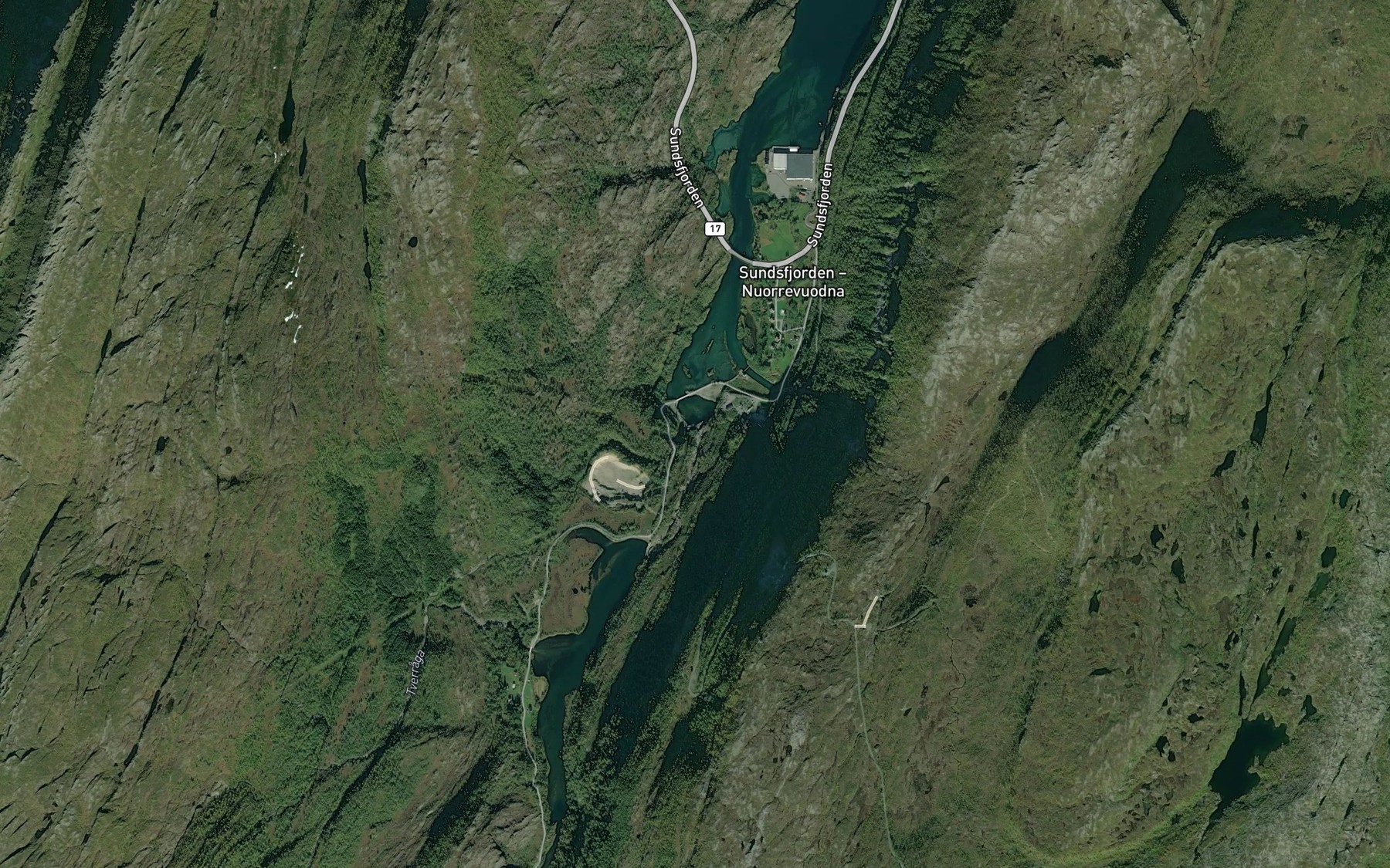 Satellite map of the Sjoforsen