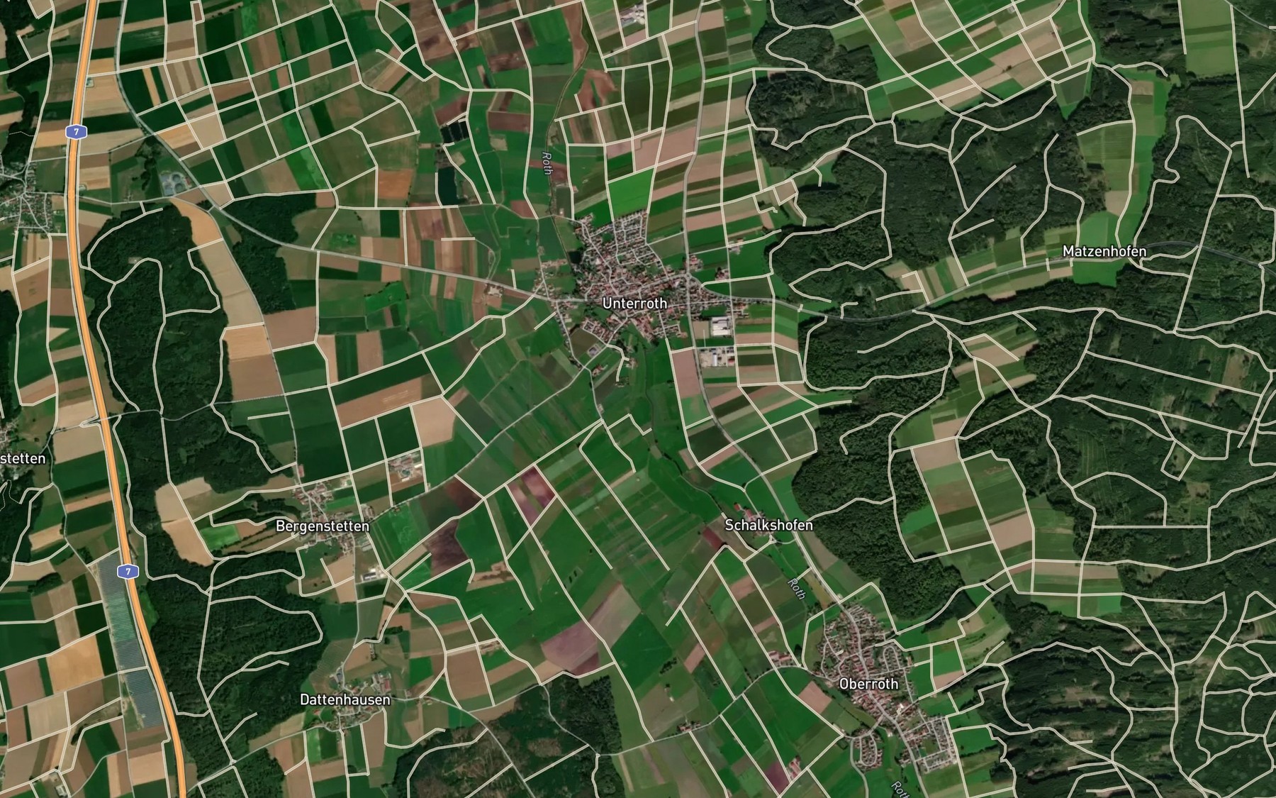 Satellite map of the Heilbach