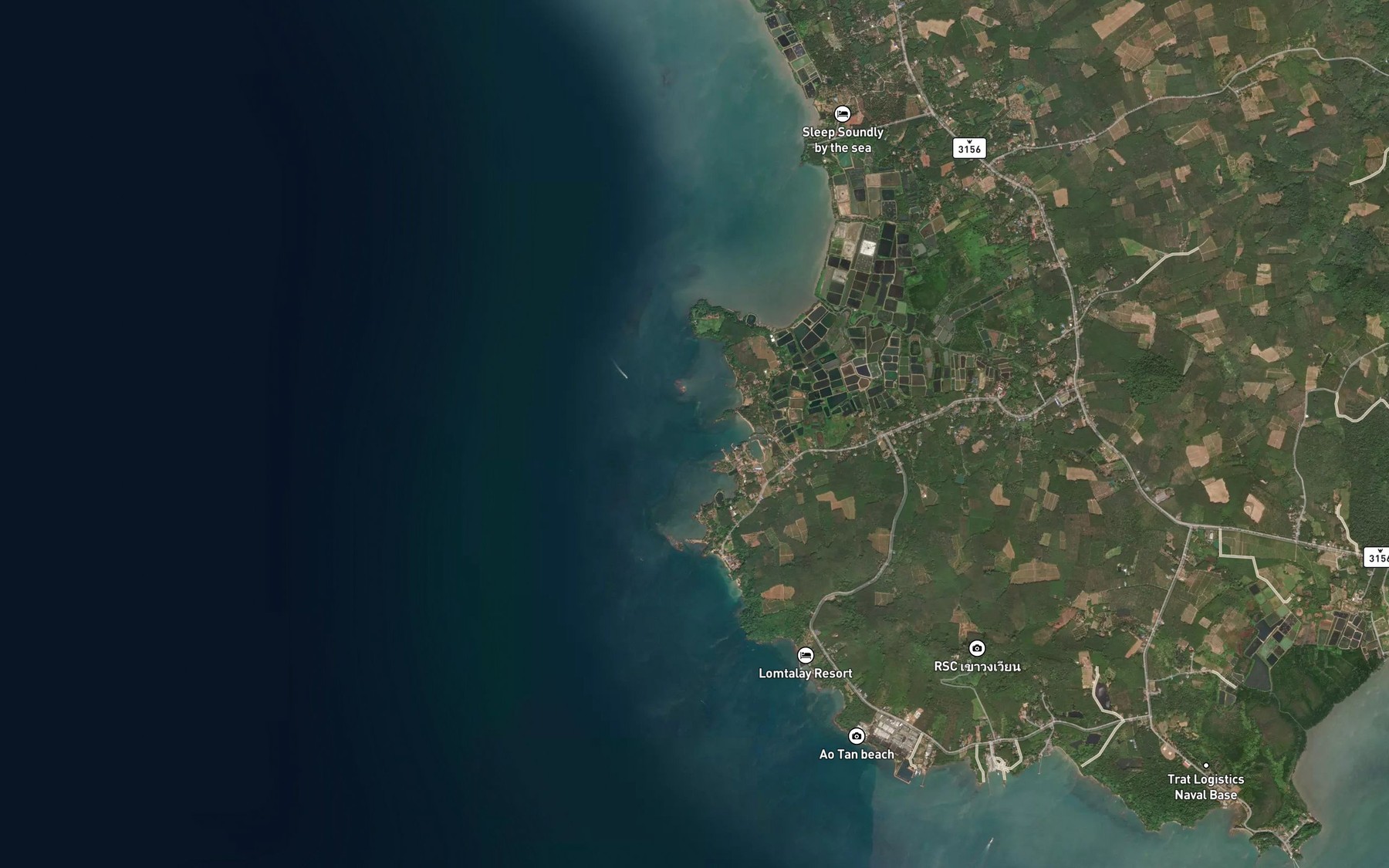 Satellite map of the Ao Thang Raet
