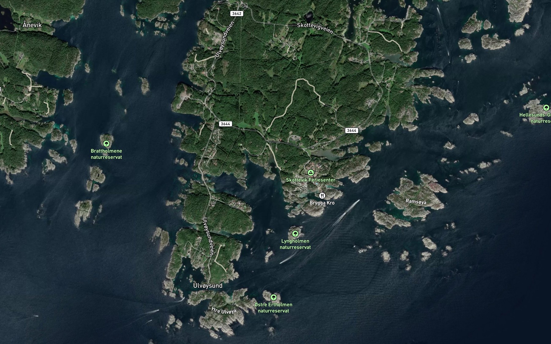 Satellite map of the Bagervigkilen