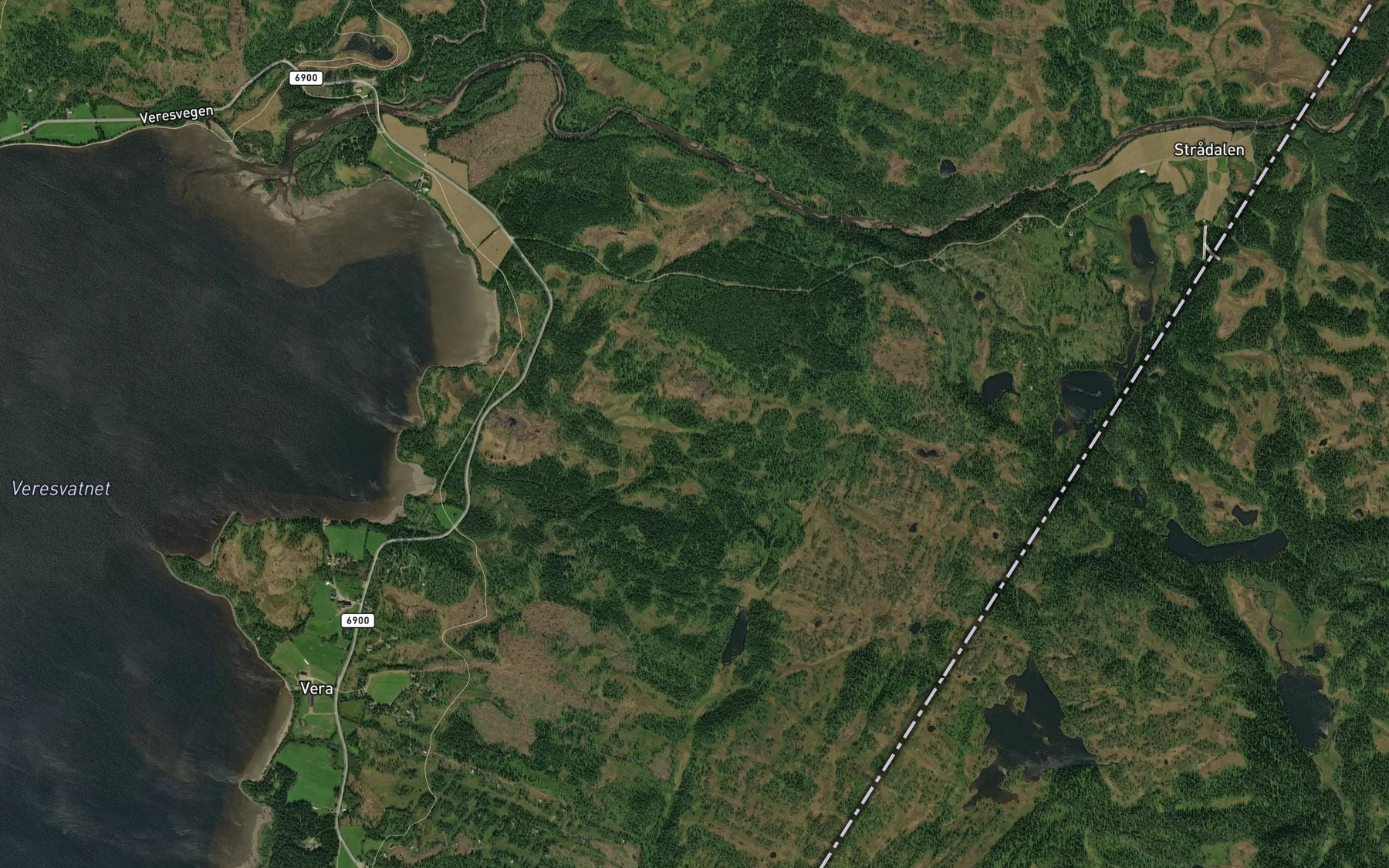 Satellite map of the Storbekken
