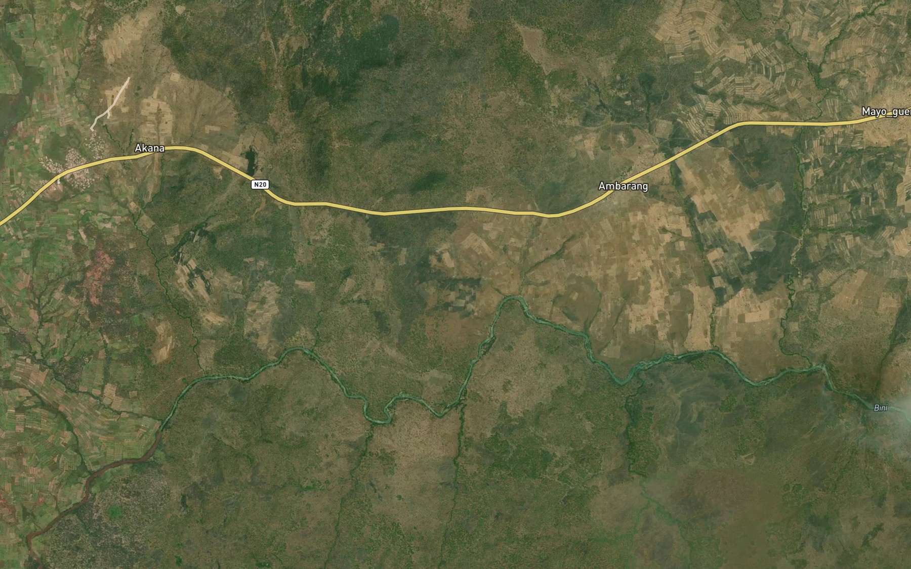 Satellite map of the Bisoro