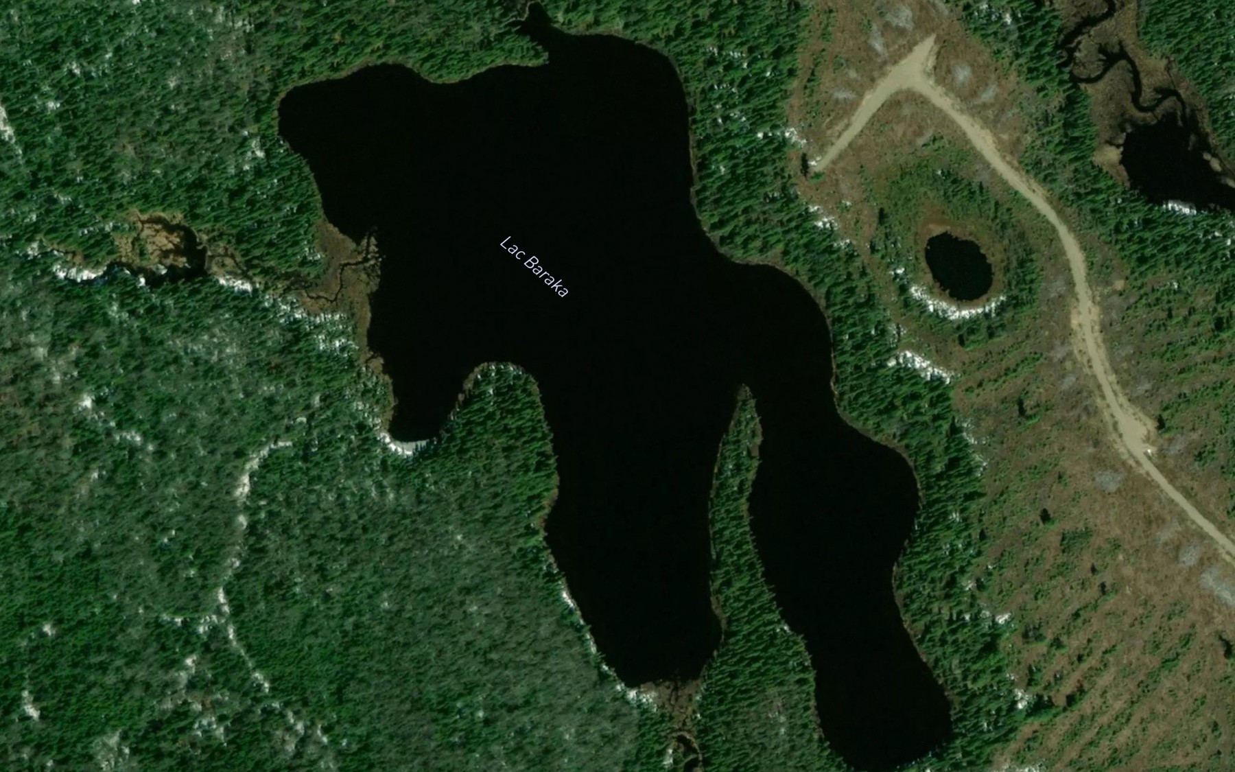 Satellite map of the Lac Baraka