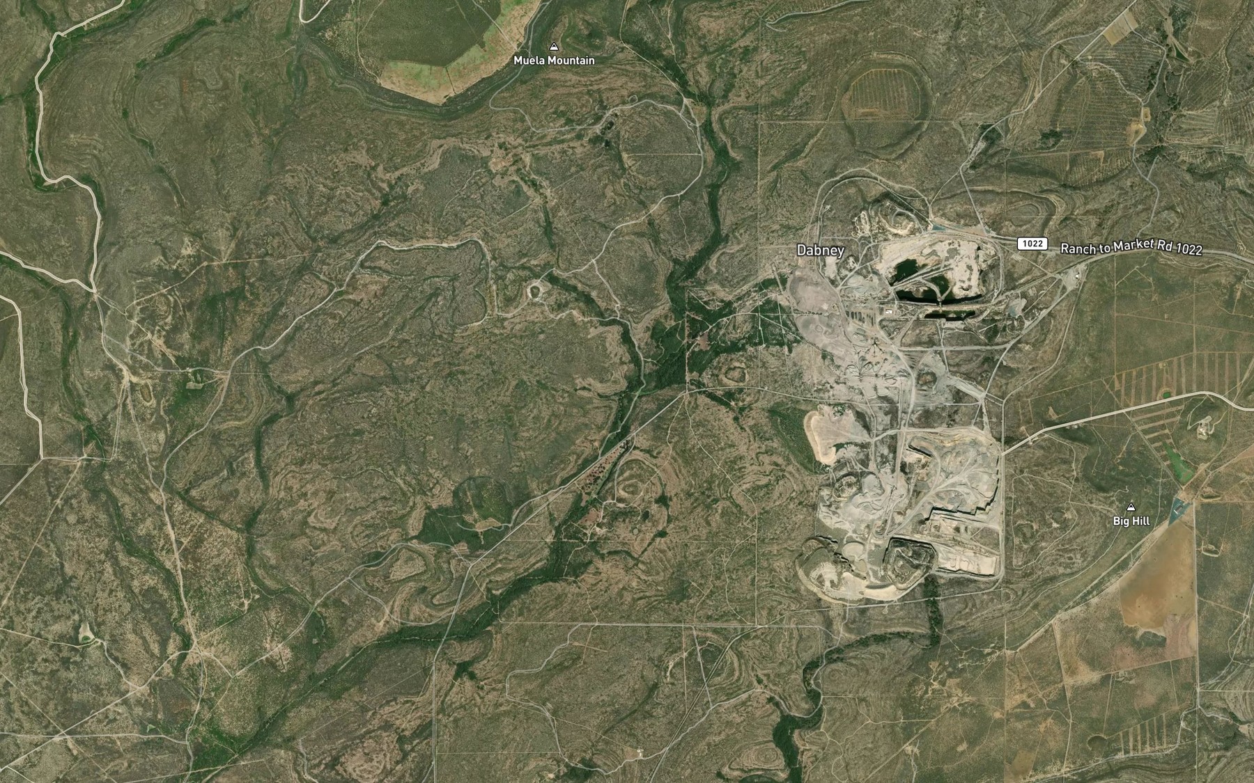 Satellite map of the Indian Spring