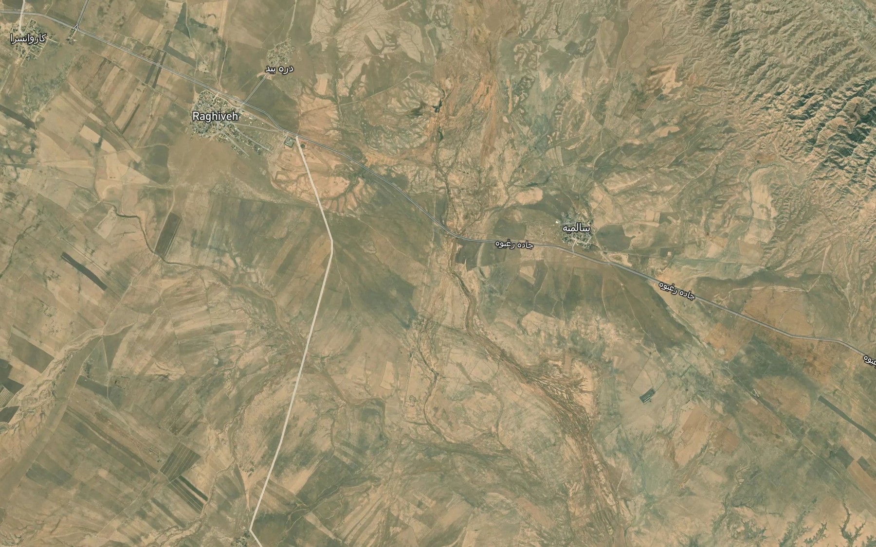 Satellite map of the Darreh-ye Bid