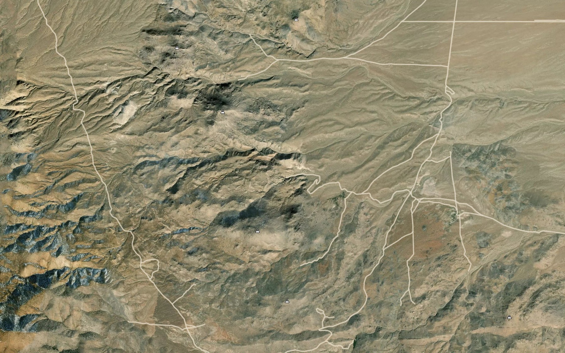 Satellite map of the Wrinkle Spring