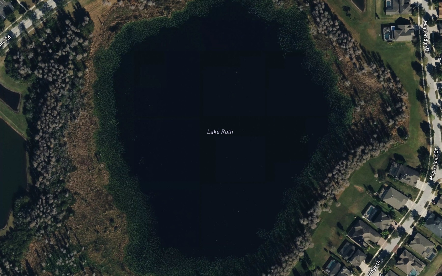 Satellite map of the Lake Ruth