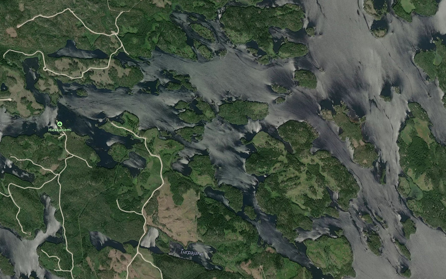 Satellite map of the Veihtniemenselka