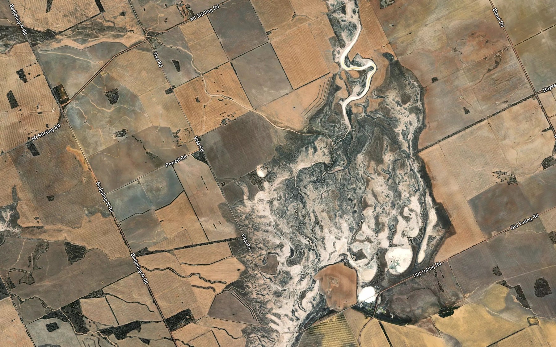 Satellite map of the Hommajelly Gully