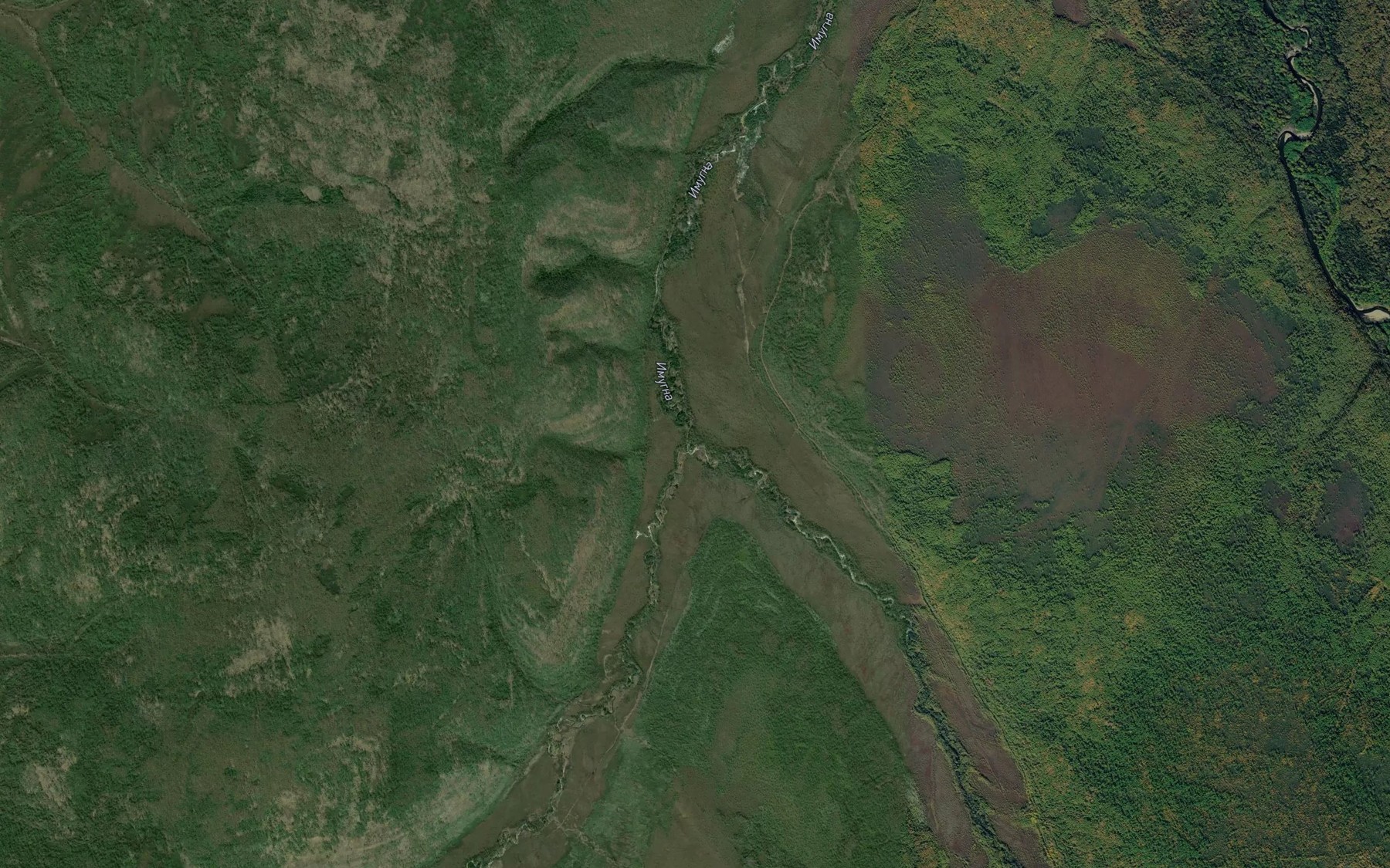 Satellite map of the Oyan-Sualakh