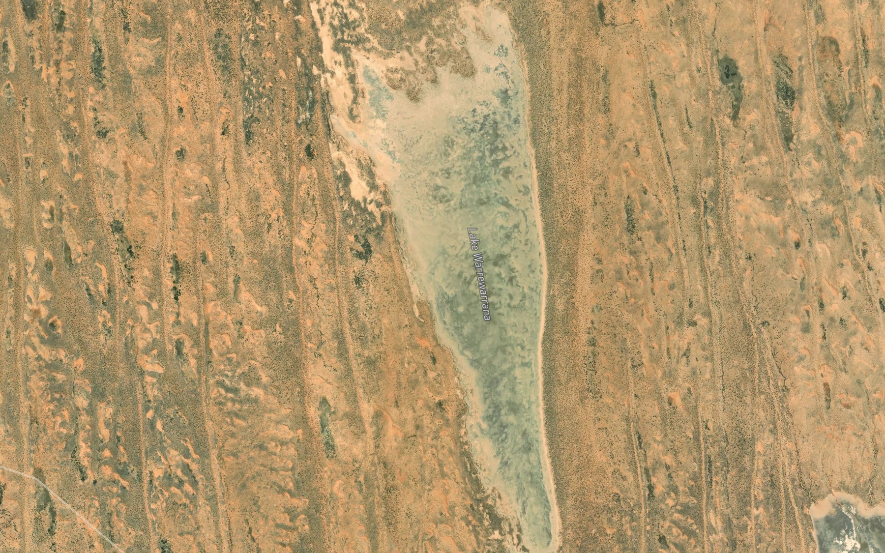 Satellite map of the Lake Warrewarrana